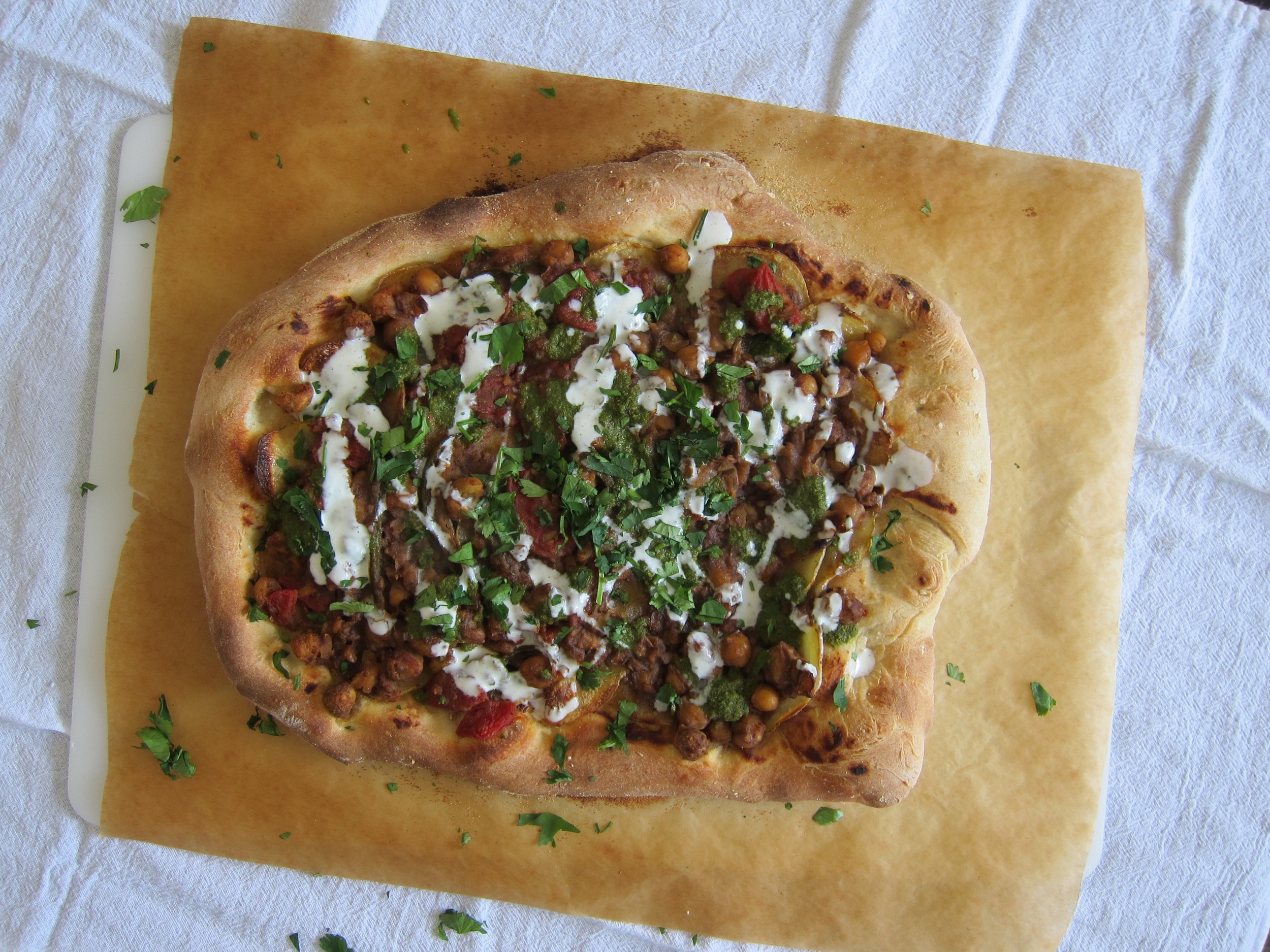 Chana Masala Pizza