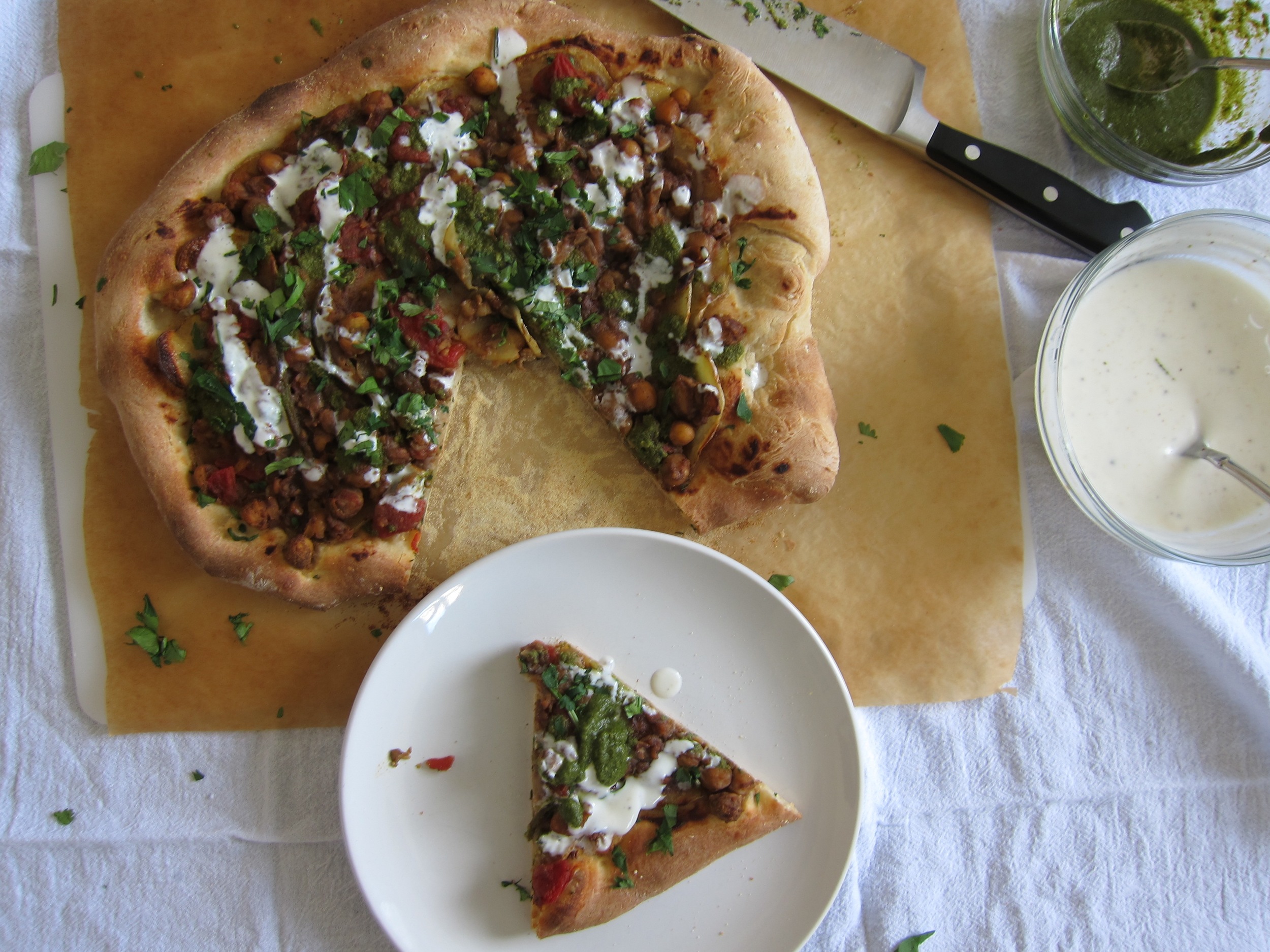 Chana Masala Pizza