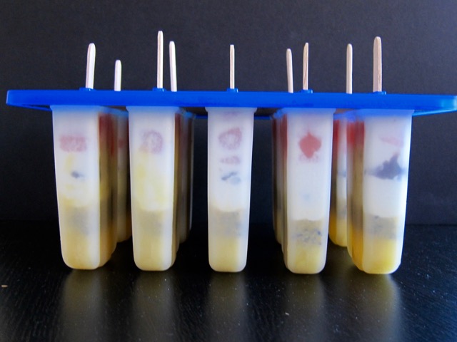 Shave Ice Pops in Mold