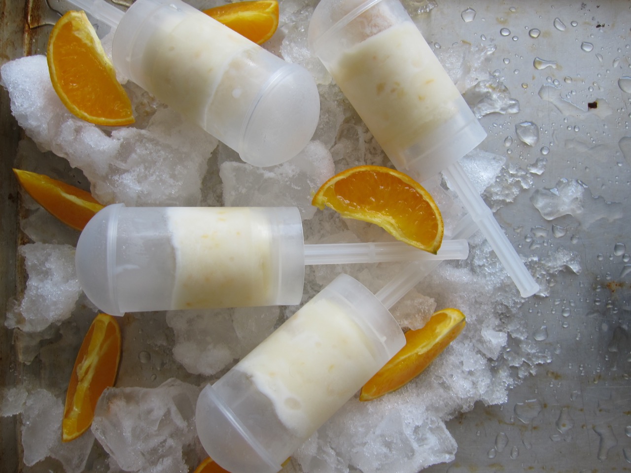 Orange Sherbet Pops