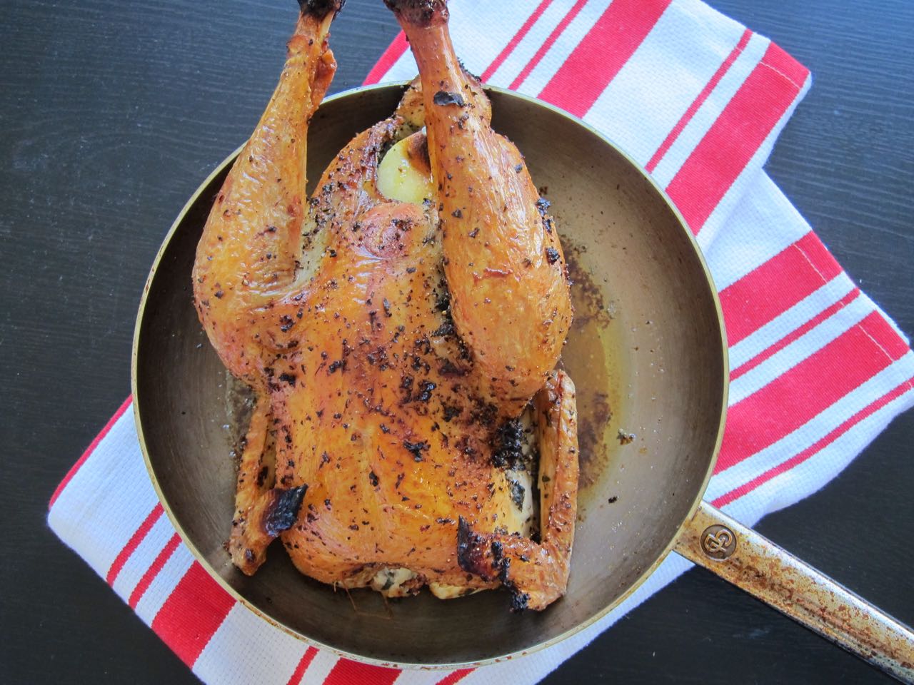 Feta Brined Roast Chicken