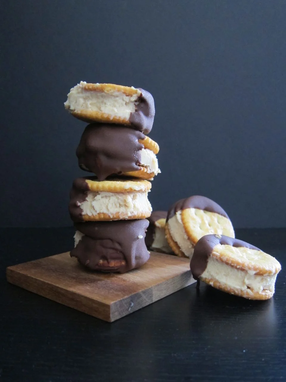 Peanut Butter Ritz Ice Cream Sandwiches
