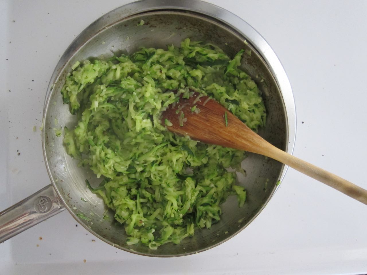 cooking shredded zucchini