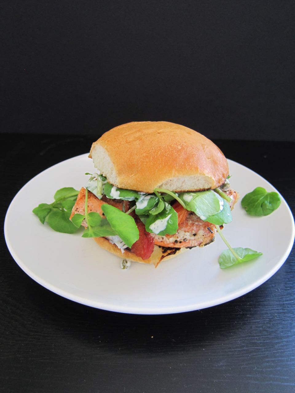 Salmon Bacon Sandwich