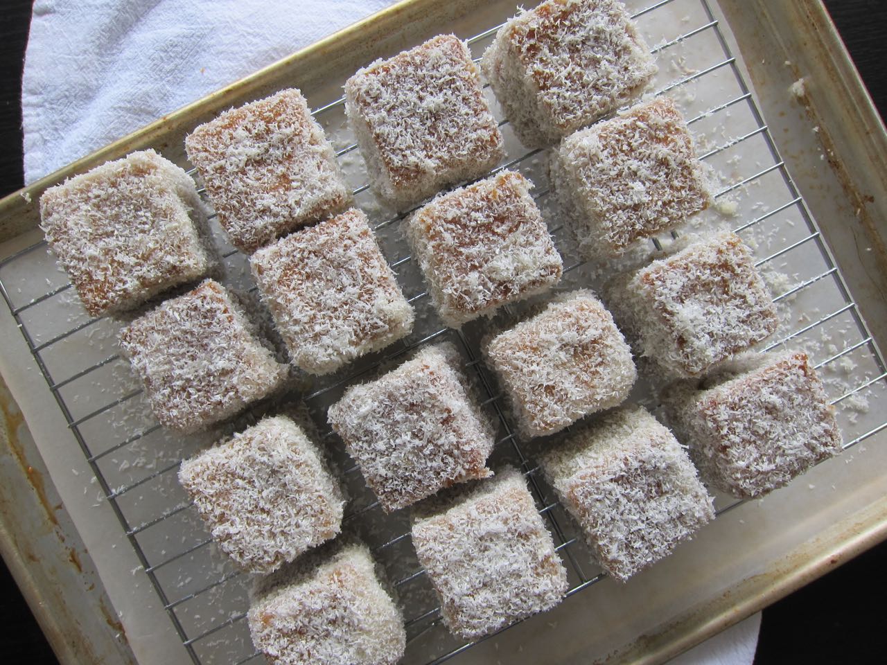 Finished Lamingtons