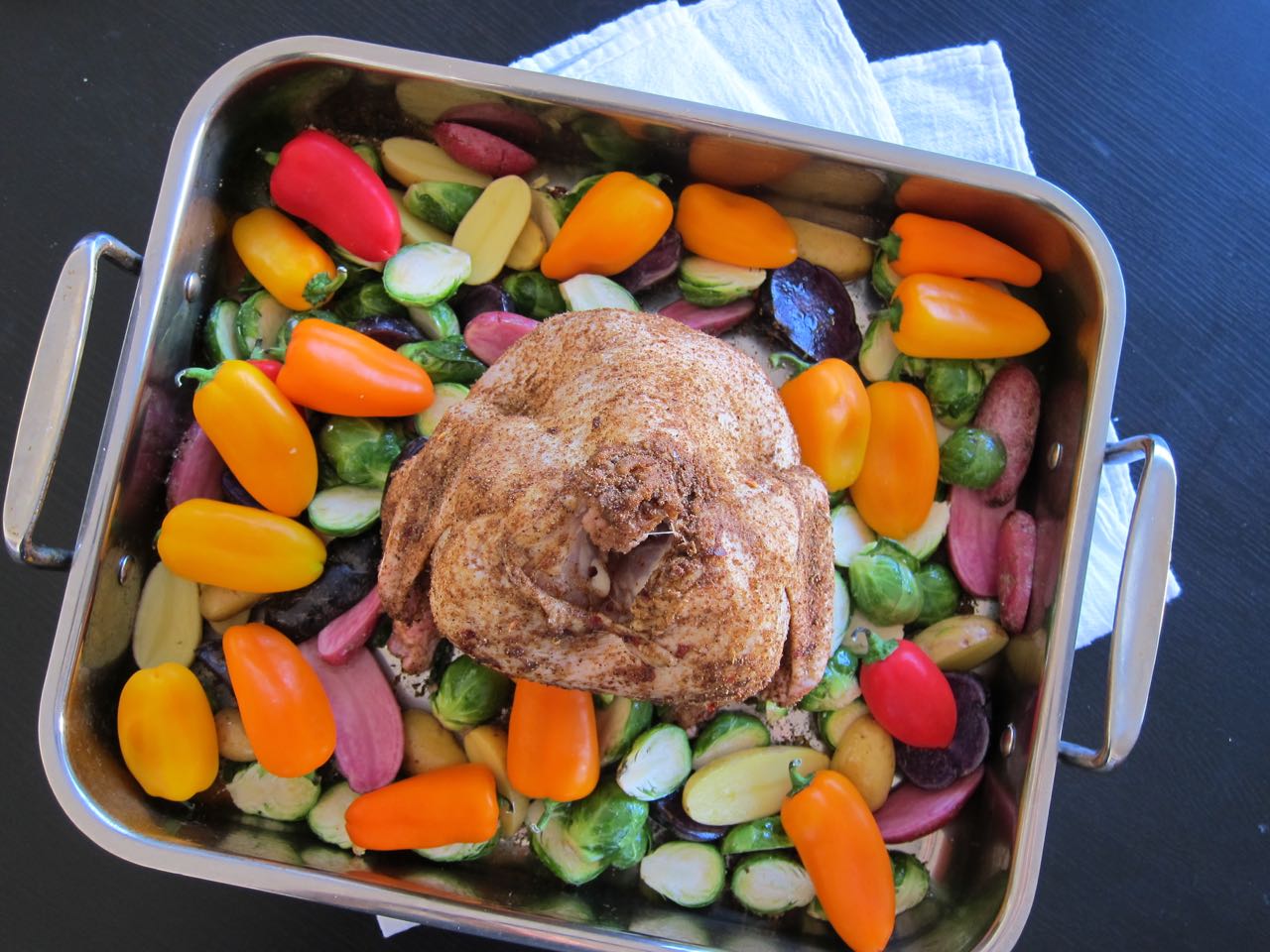 Beer Can Chicken & Veggies