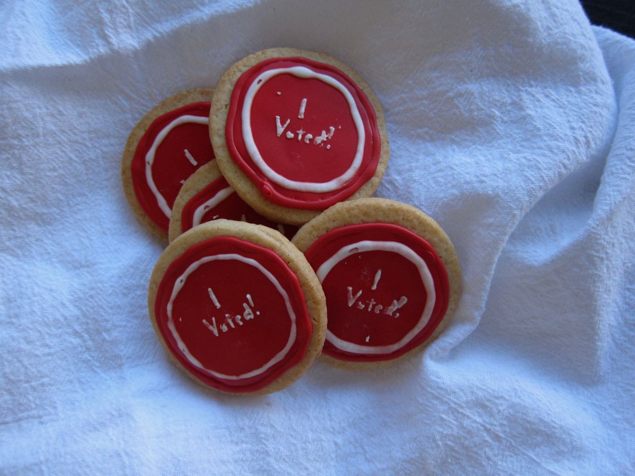 I Voted Sticker Cookies