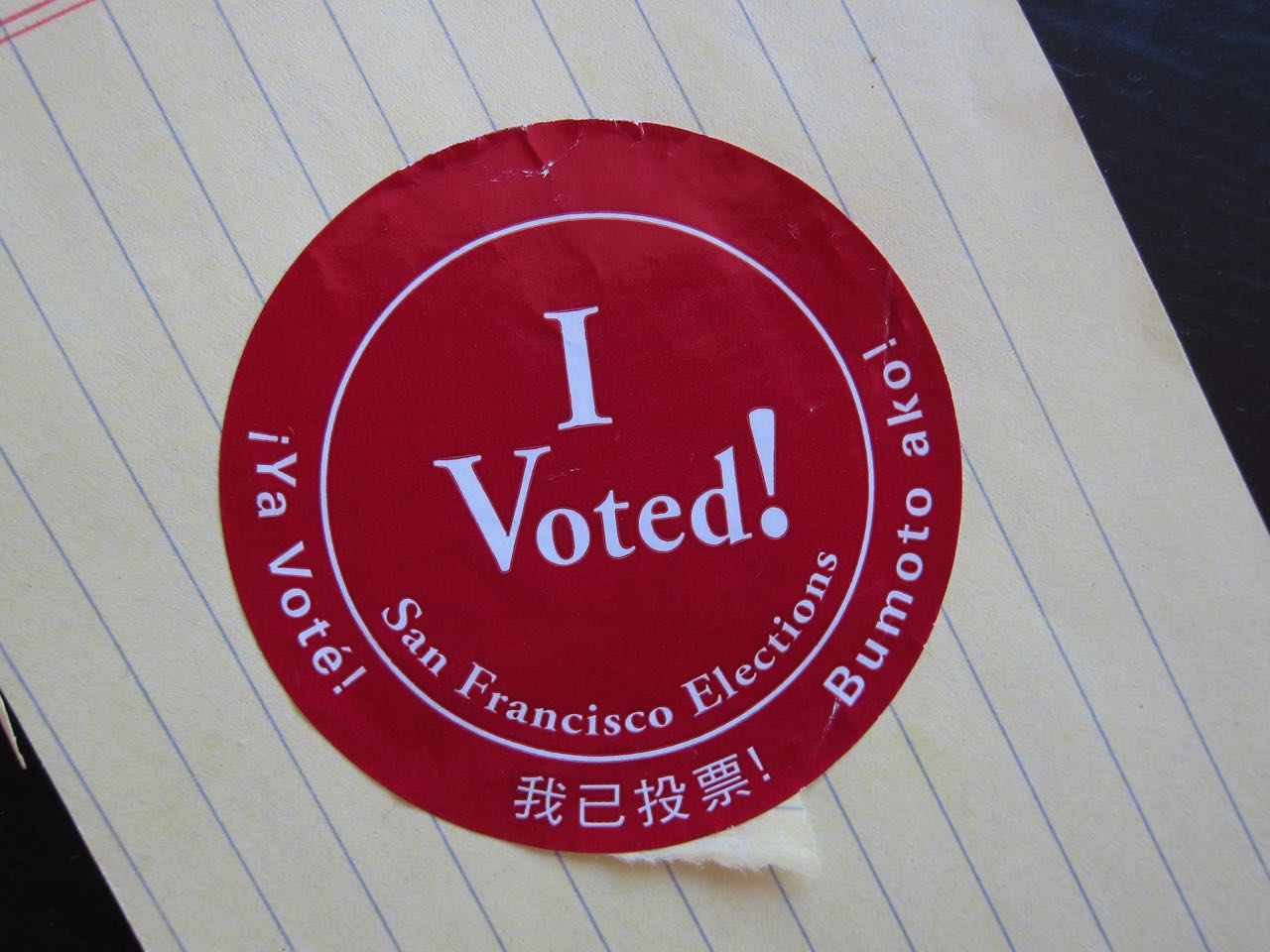 I Voted Sticker