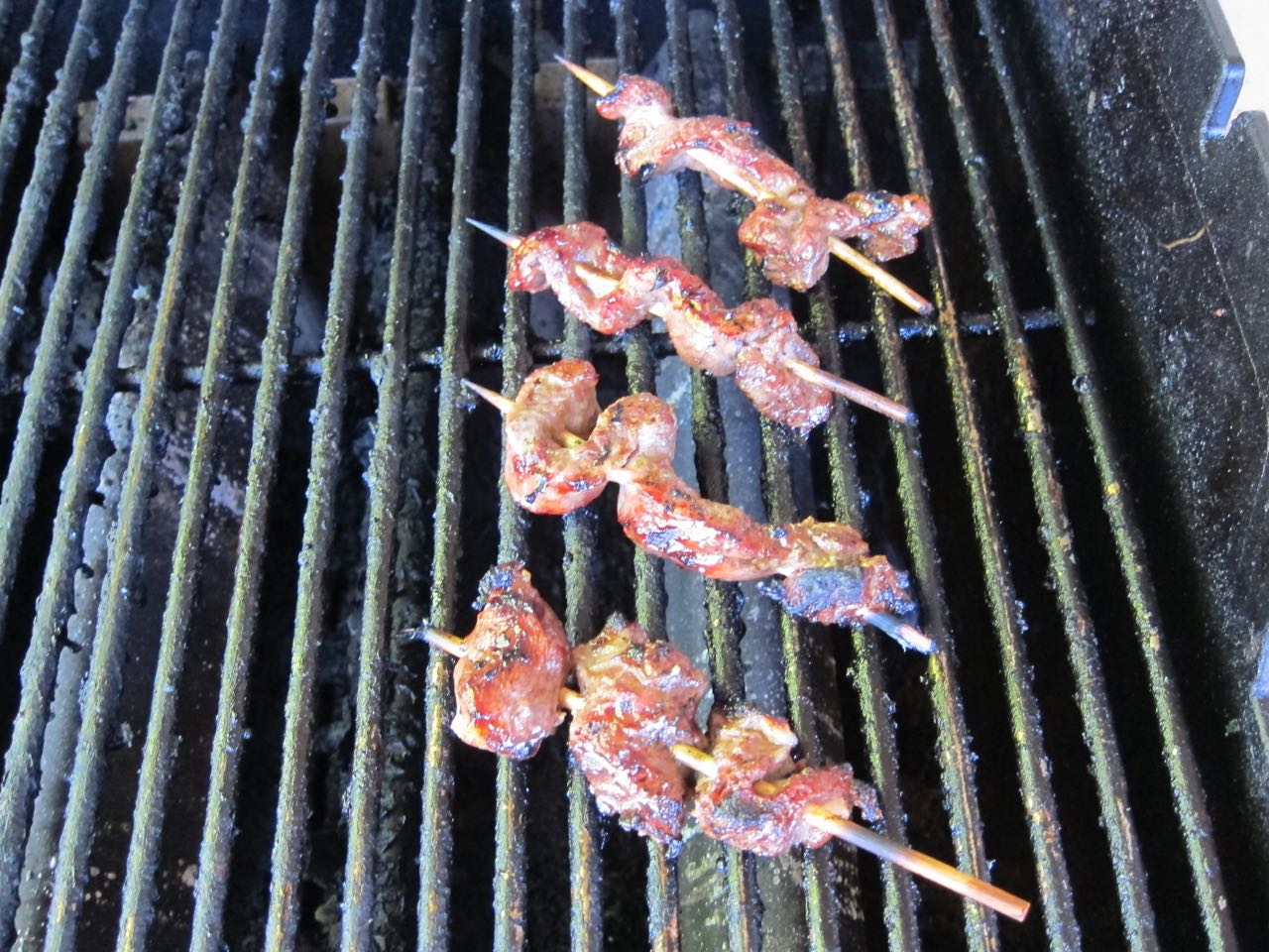 Grilling Steak Skewers