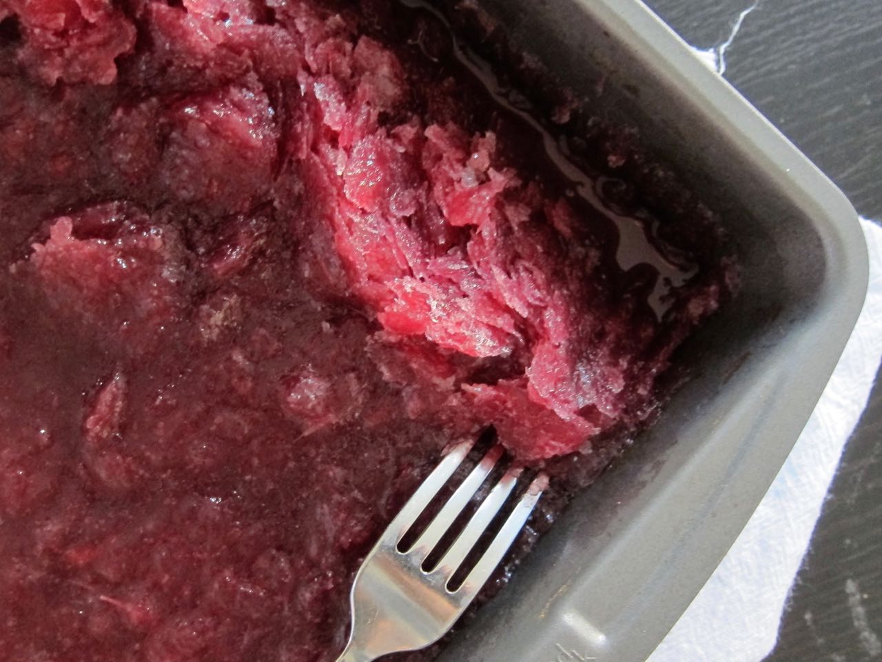 Making Sangria Granita
