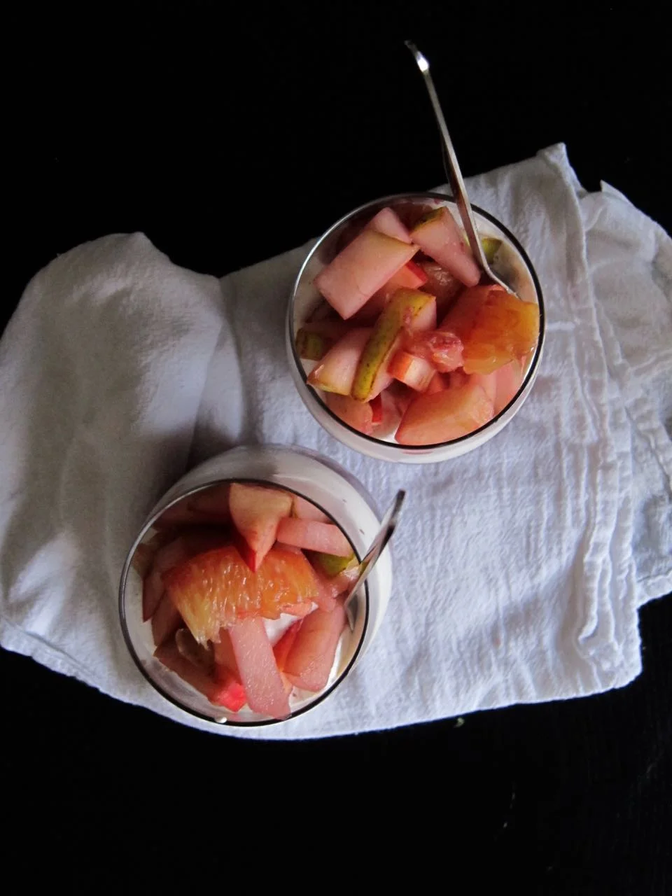 Chai Sangria Granita with Boozy Fruit