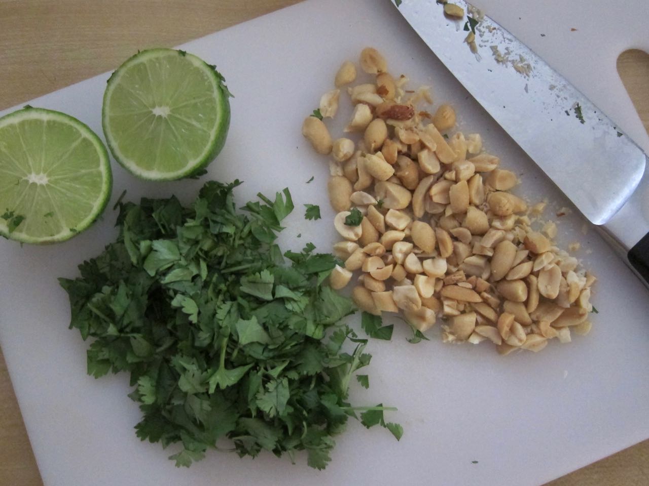 Cilantro Peanut Lime Garnishes
