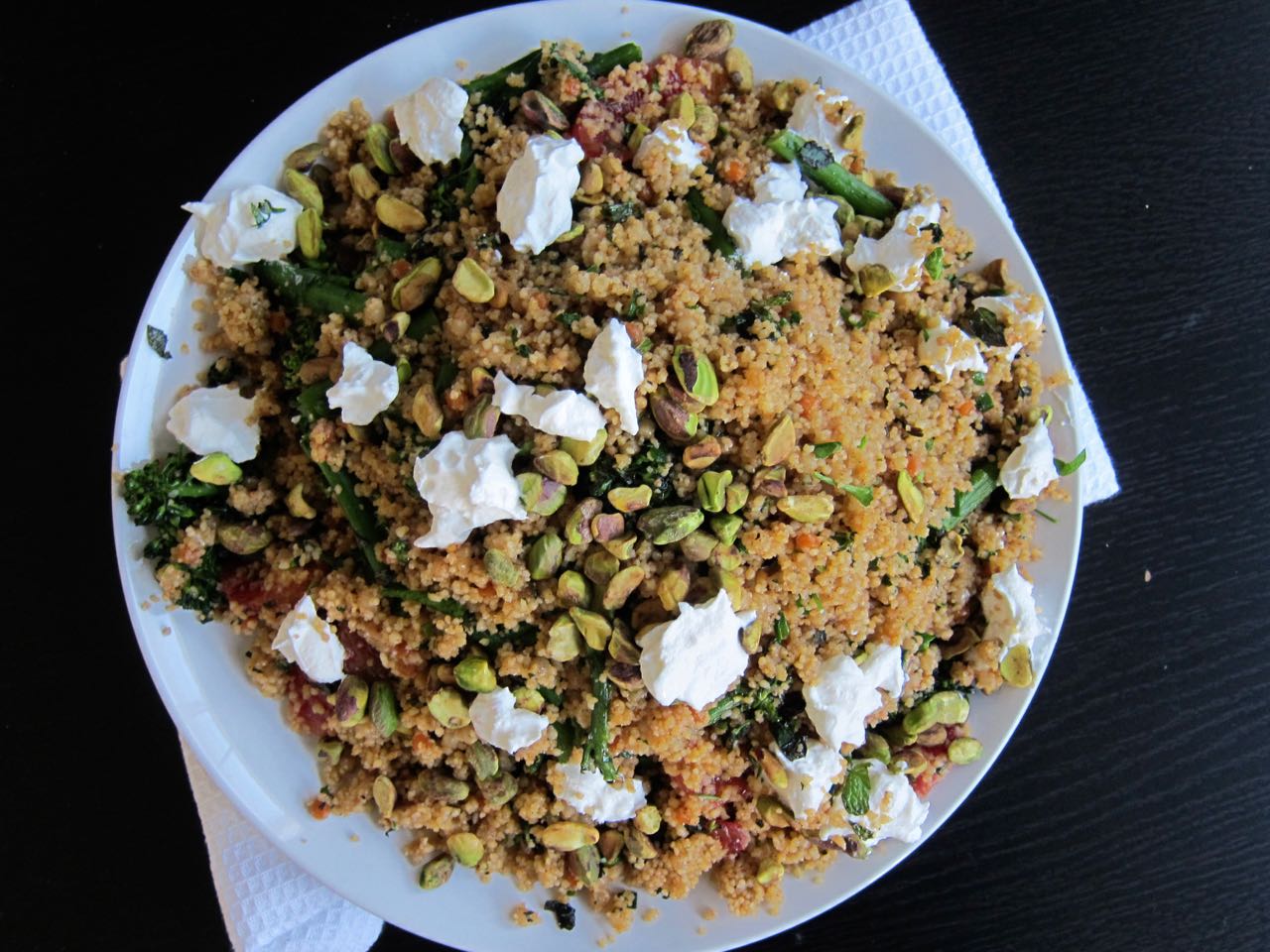 Two Couscous Salad with Labneh