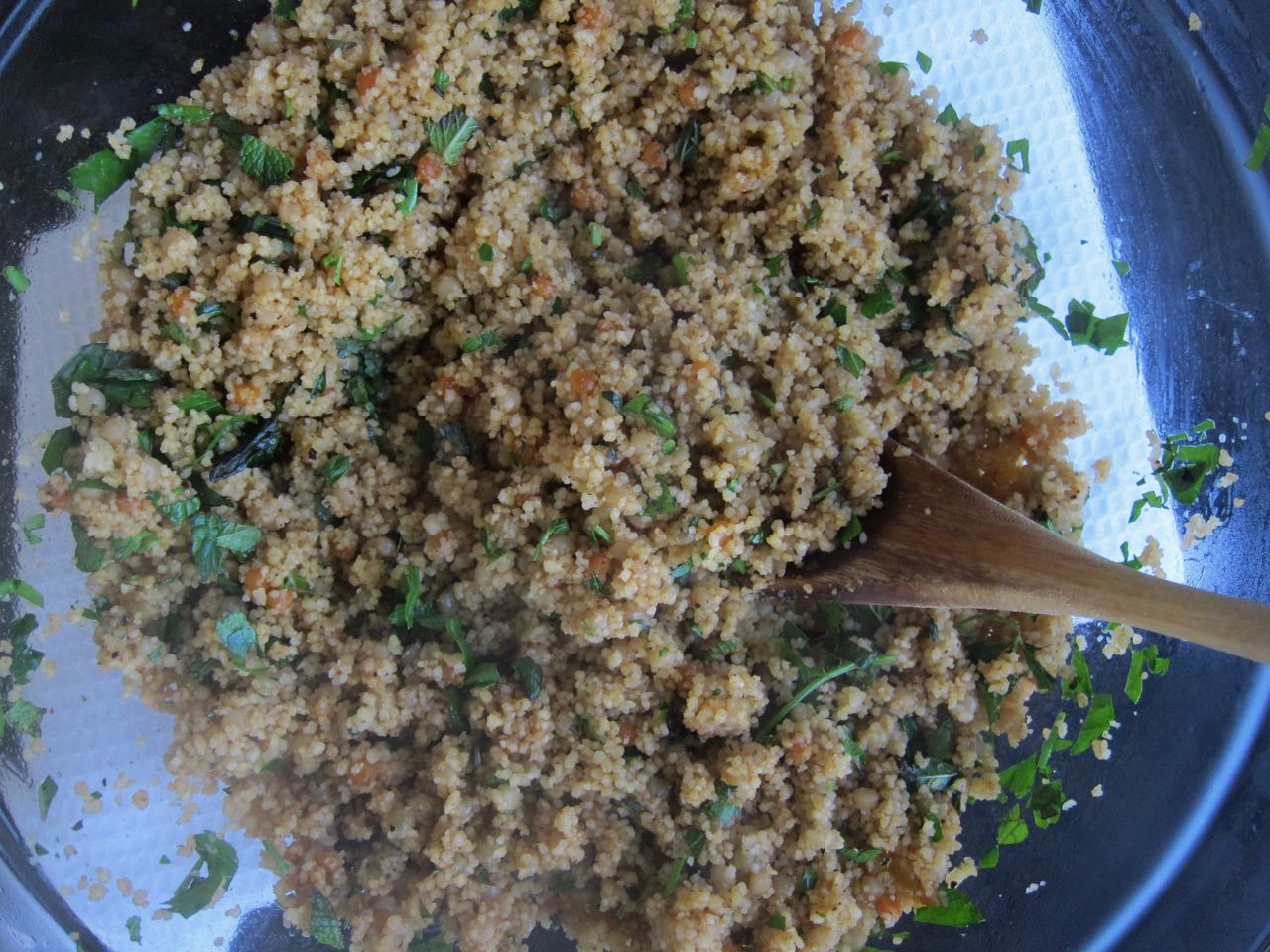 cous cous and herbs