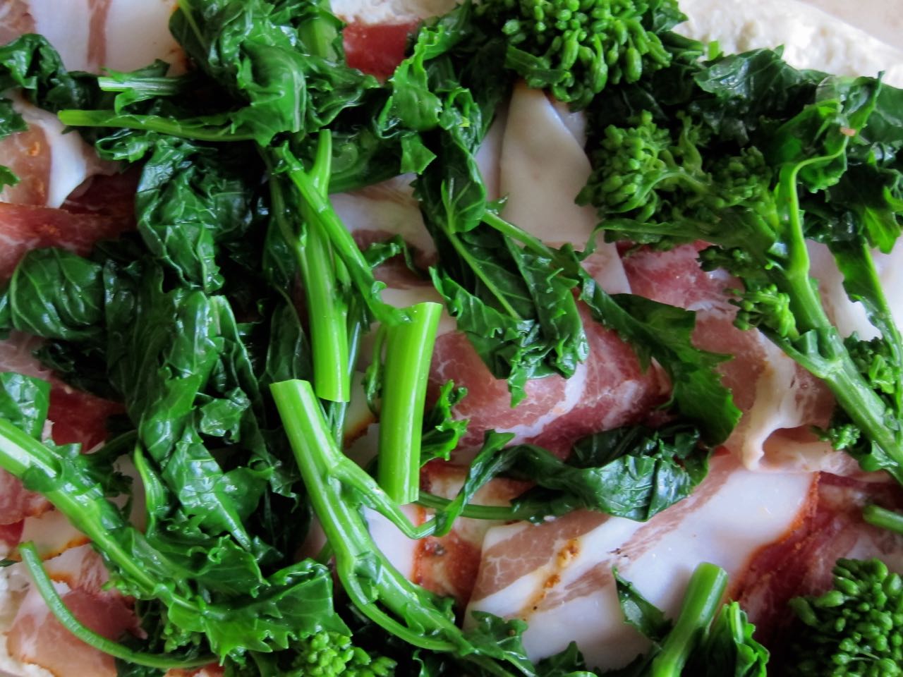 Ricotta Coppa Broccoli Rabe Flatbread ready to bake
