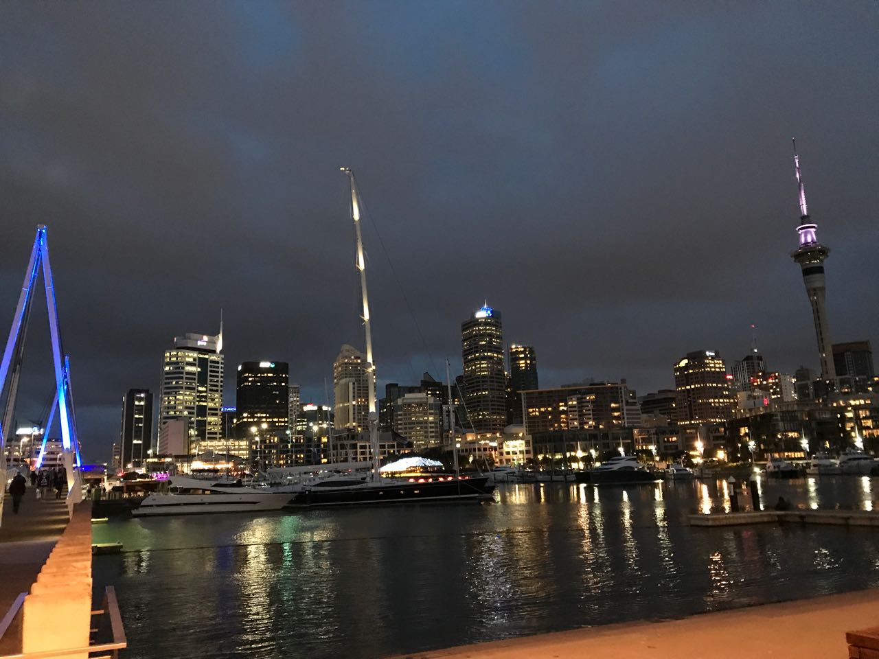 Auckland at night