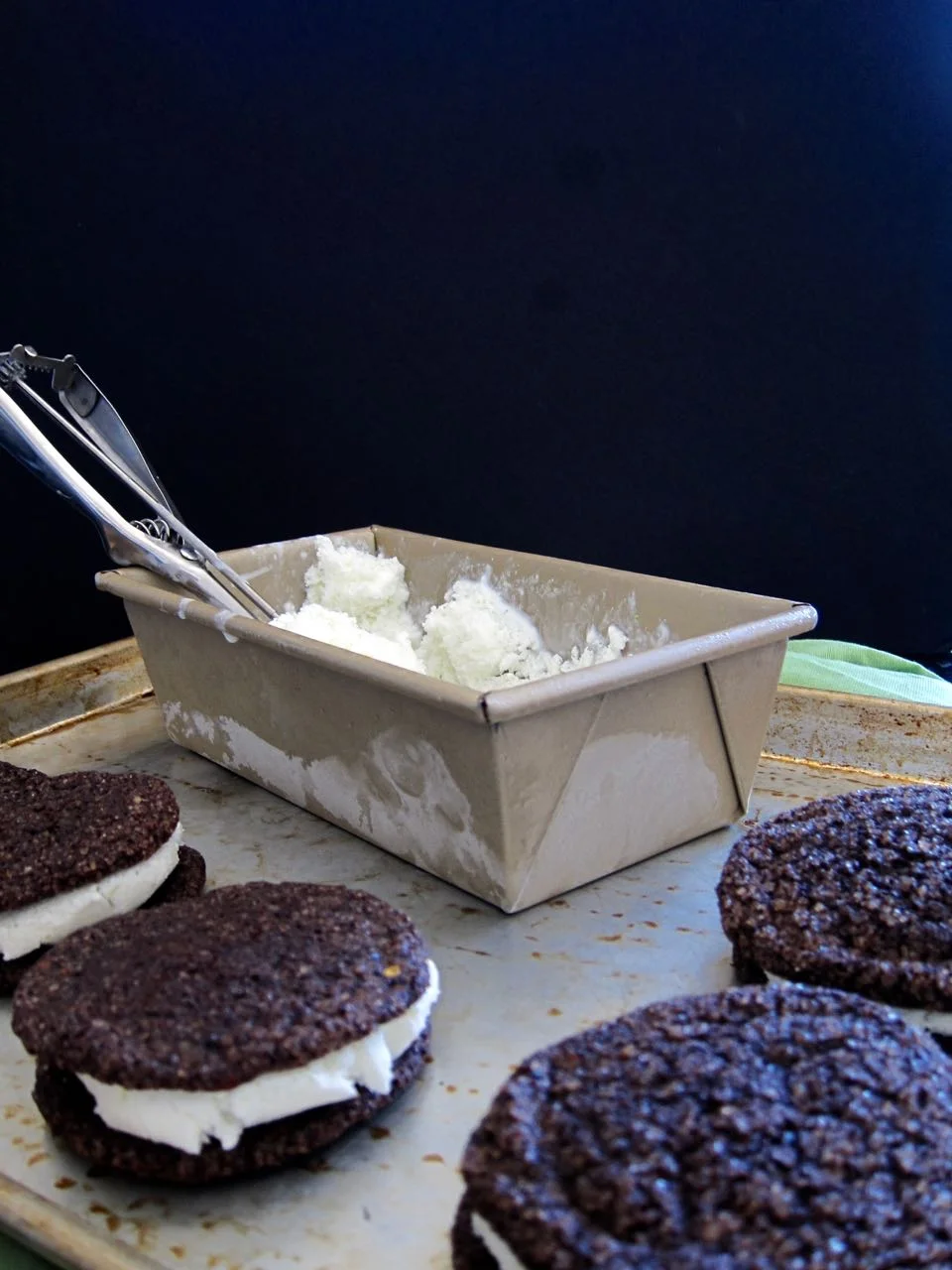 Making Ice Cream Sandwiches