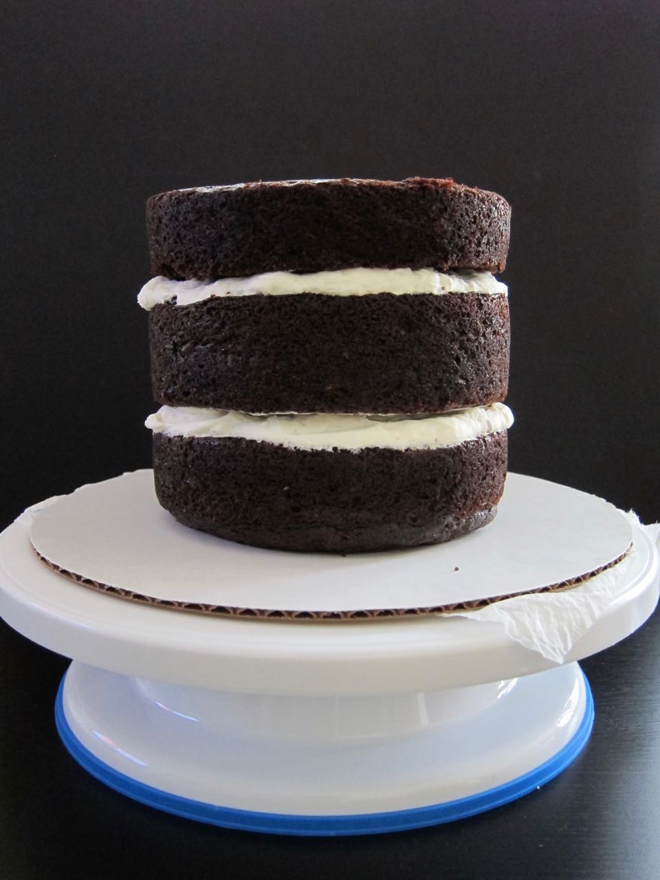 Stacked Chocolate Zucchini cake layers.jpg