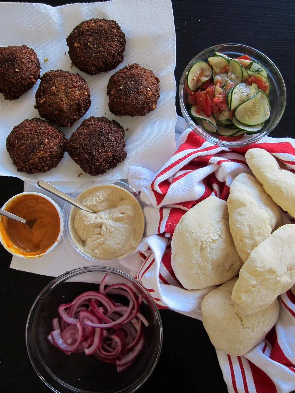 Falafel Burger Fixings