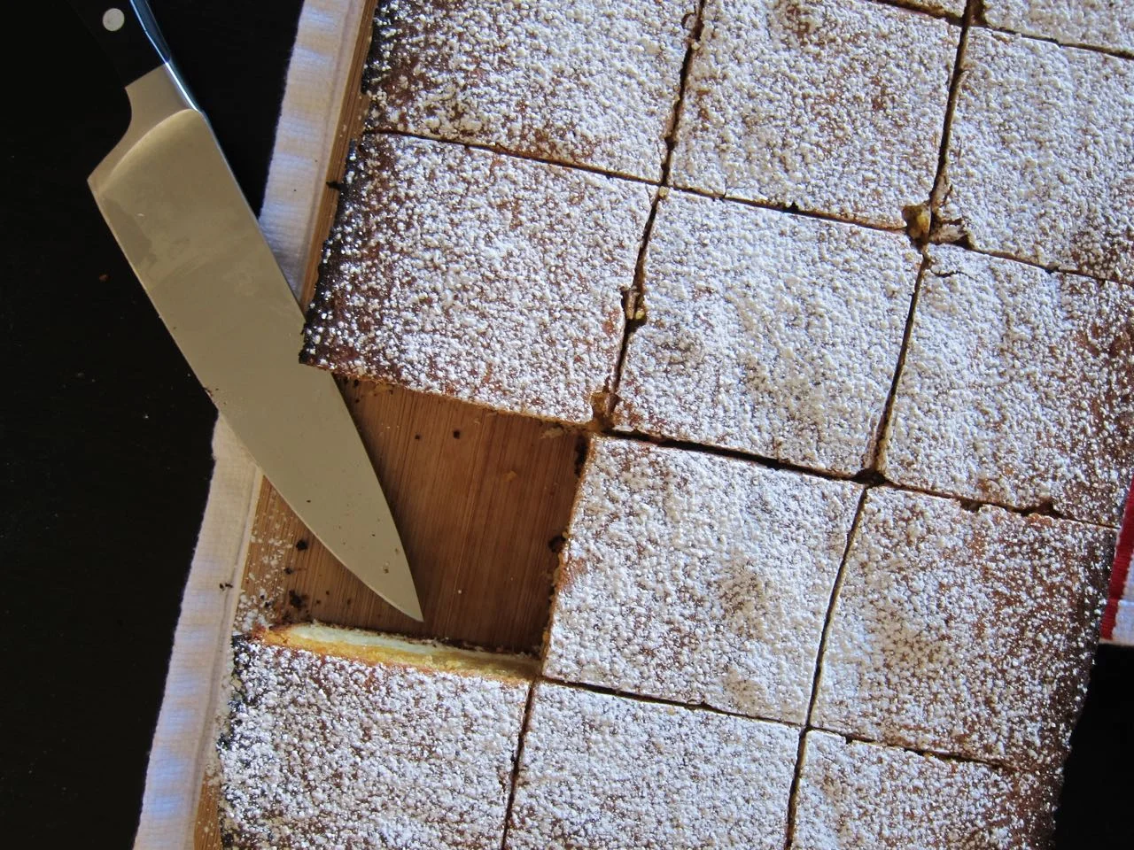 sliced pumpkin gooey butter cake