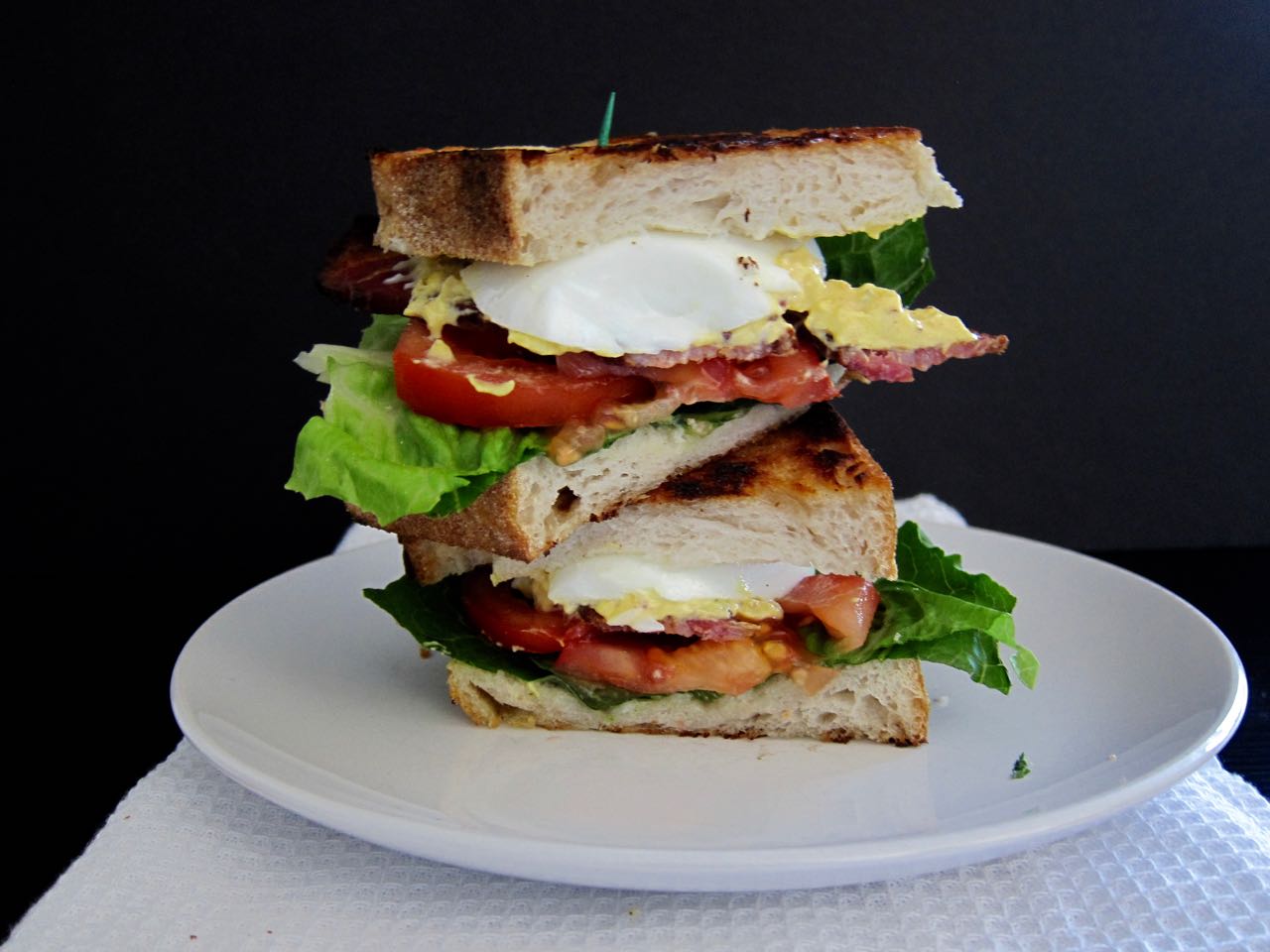 BLT with Deviled Egg