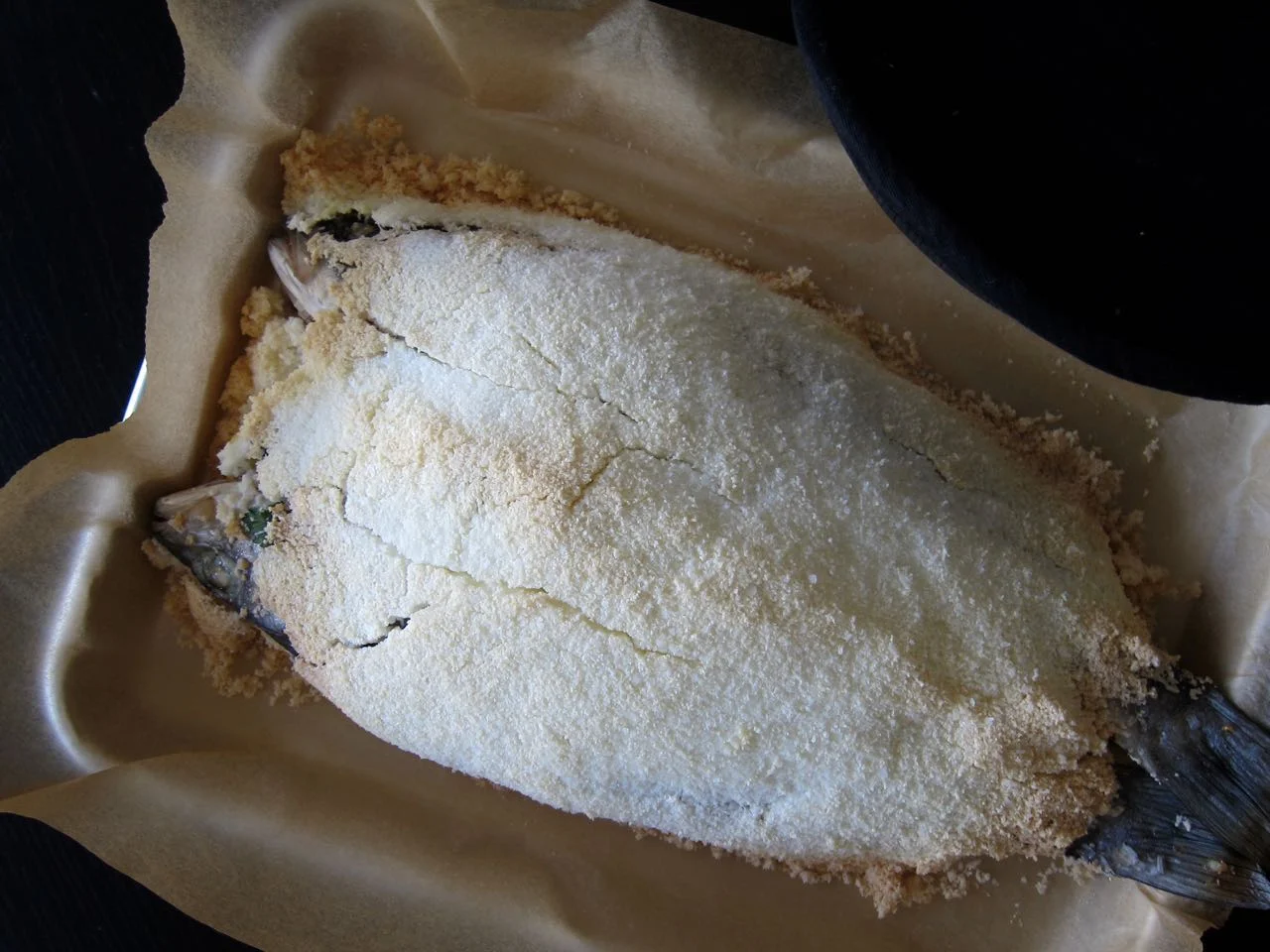 Baked Salt Packed Whole Fish