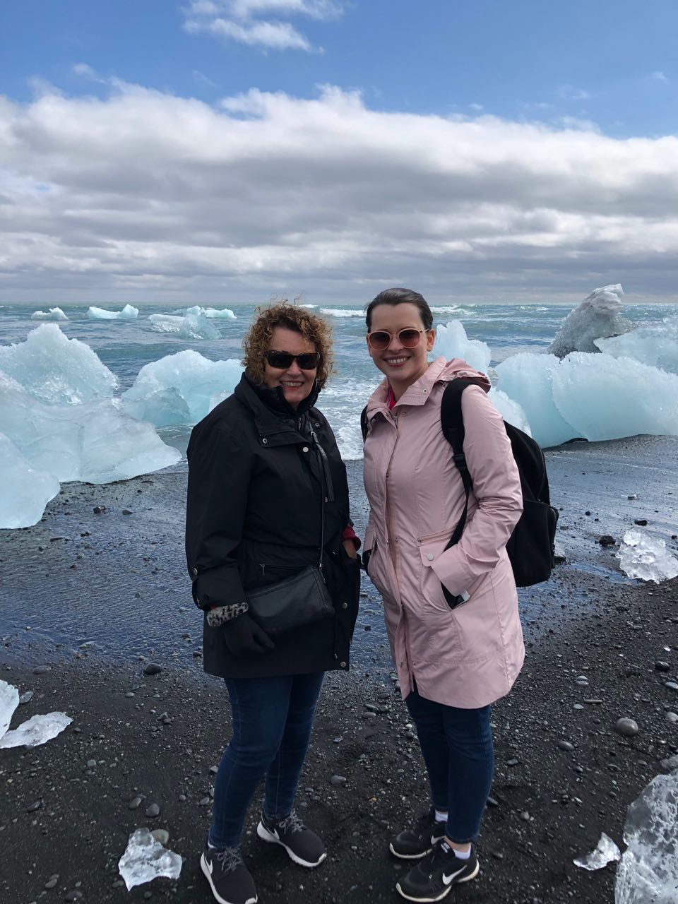 Mom and Claire at Diamond Beach.jpg