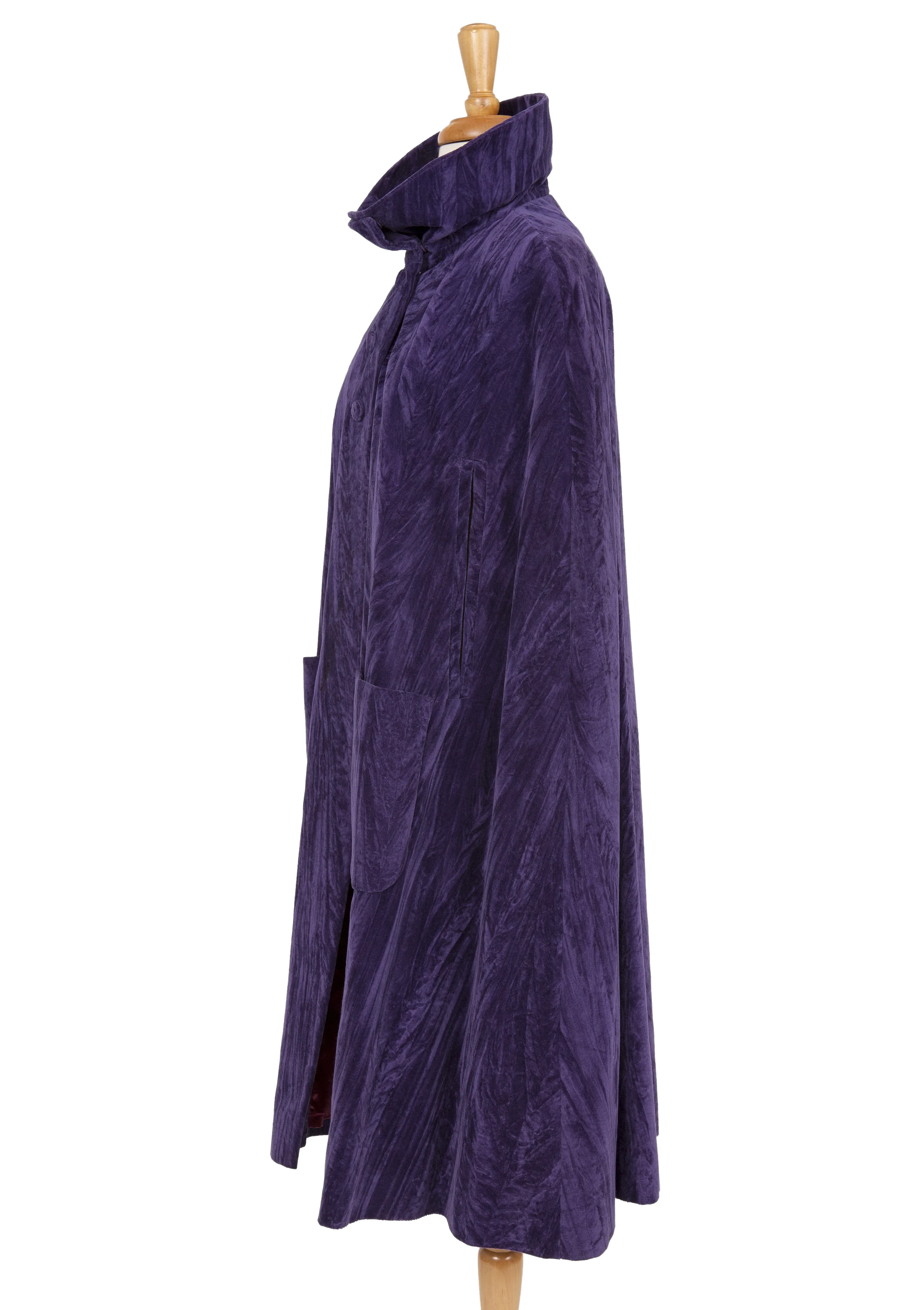 Royale Vintage Purple Velvet Cape