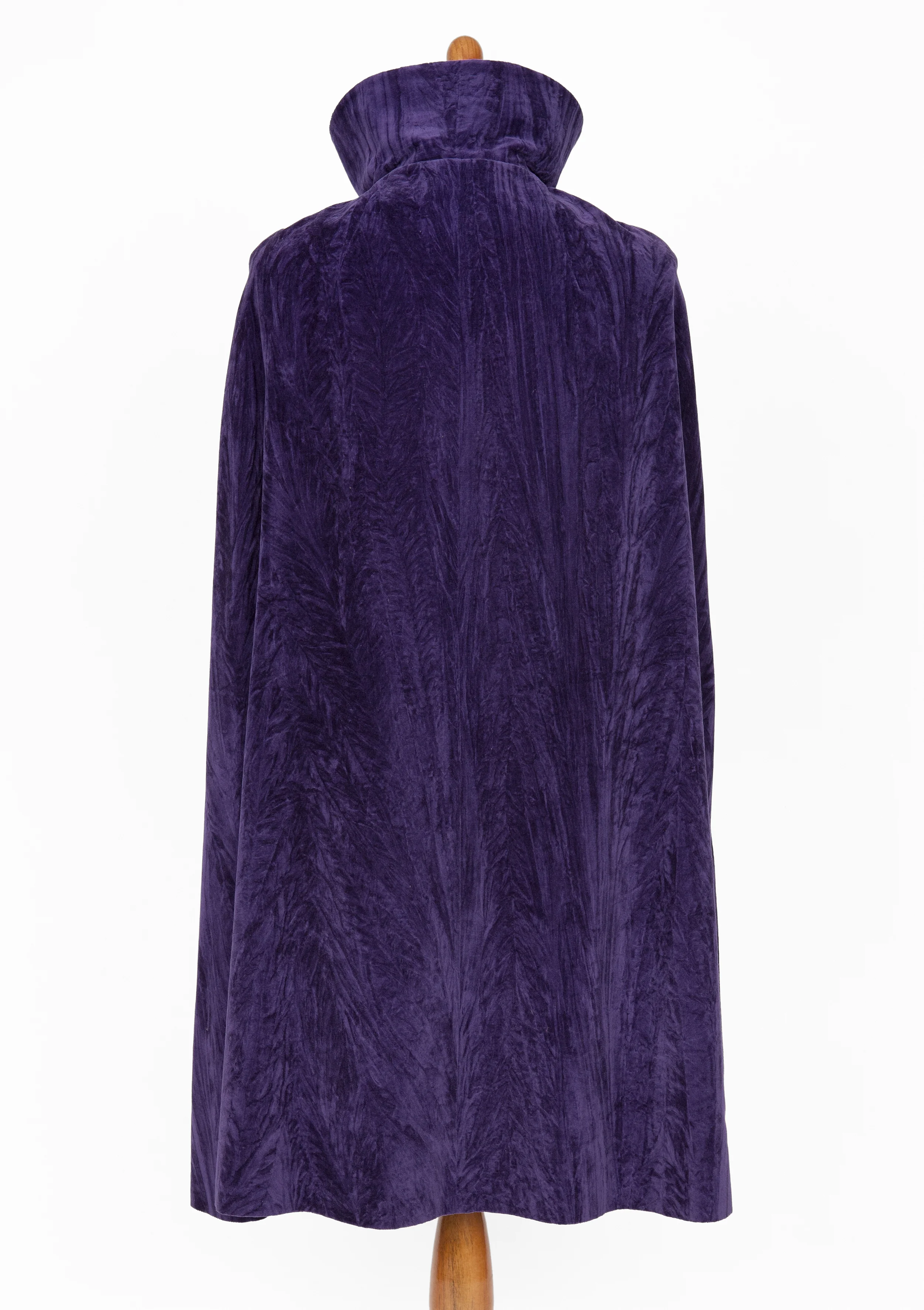 Royale Vintage Purple Velvet Cape