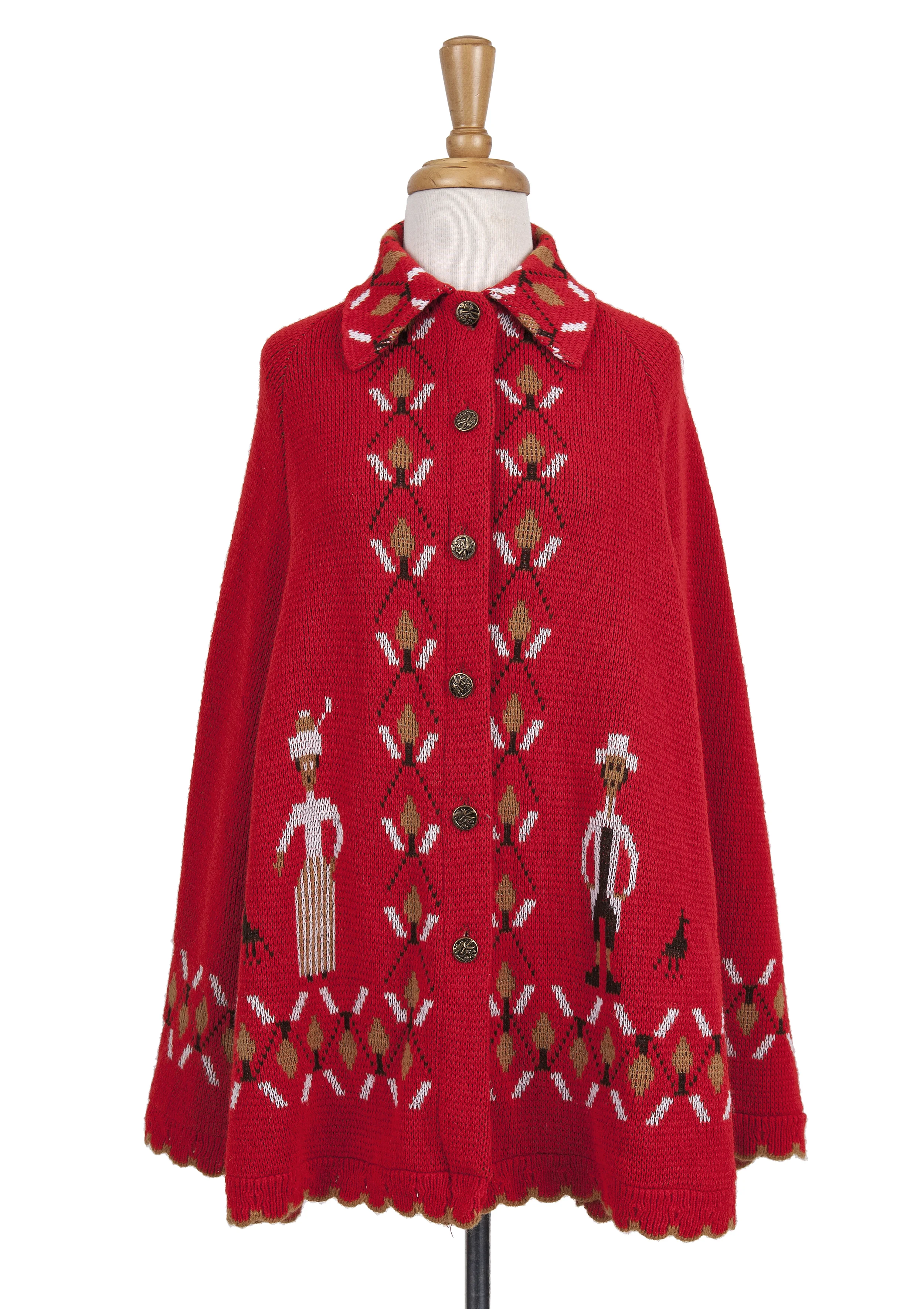 Cornucopia Vintage Knit Poncho