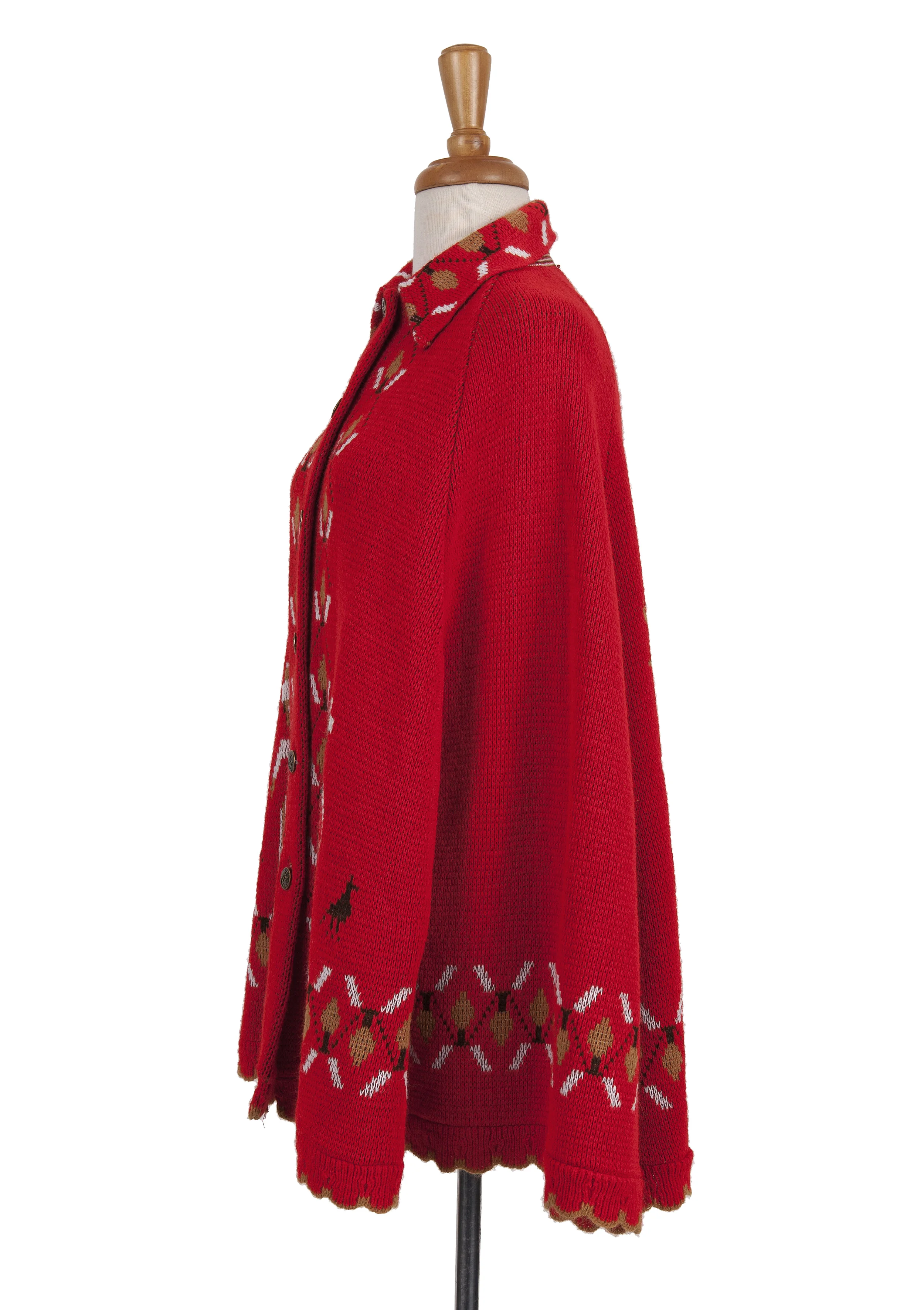 Cornucopia Vintage Knit Poncho