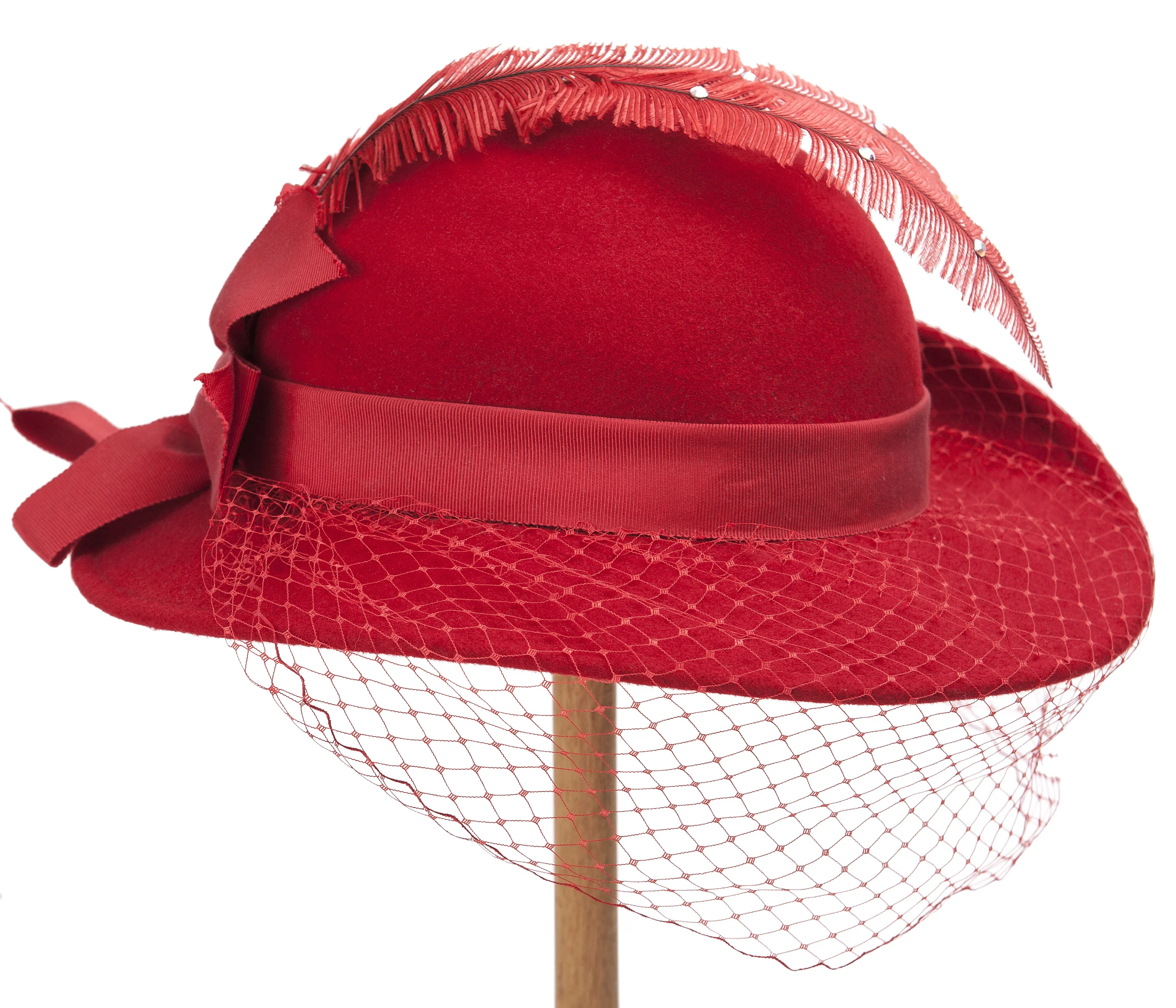 Tangerine felted wool Carmen San Diego hat San Diego Hat CoThe Orchid Hill Hat | Hobie Surf Shop main image 4
