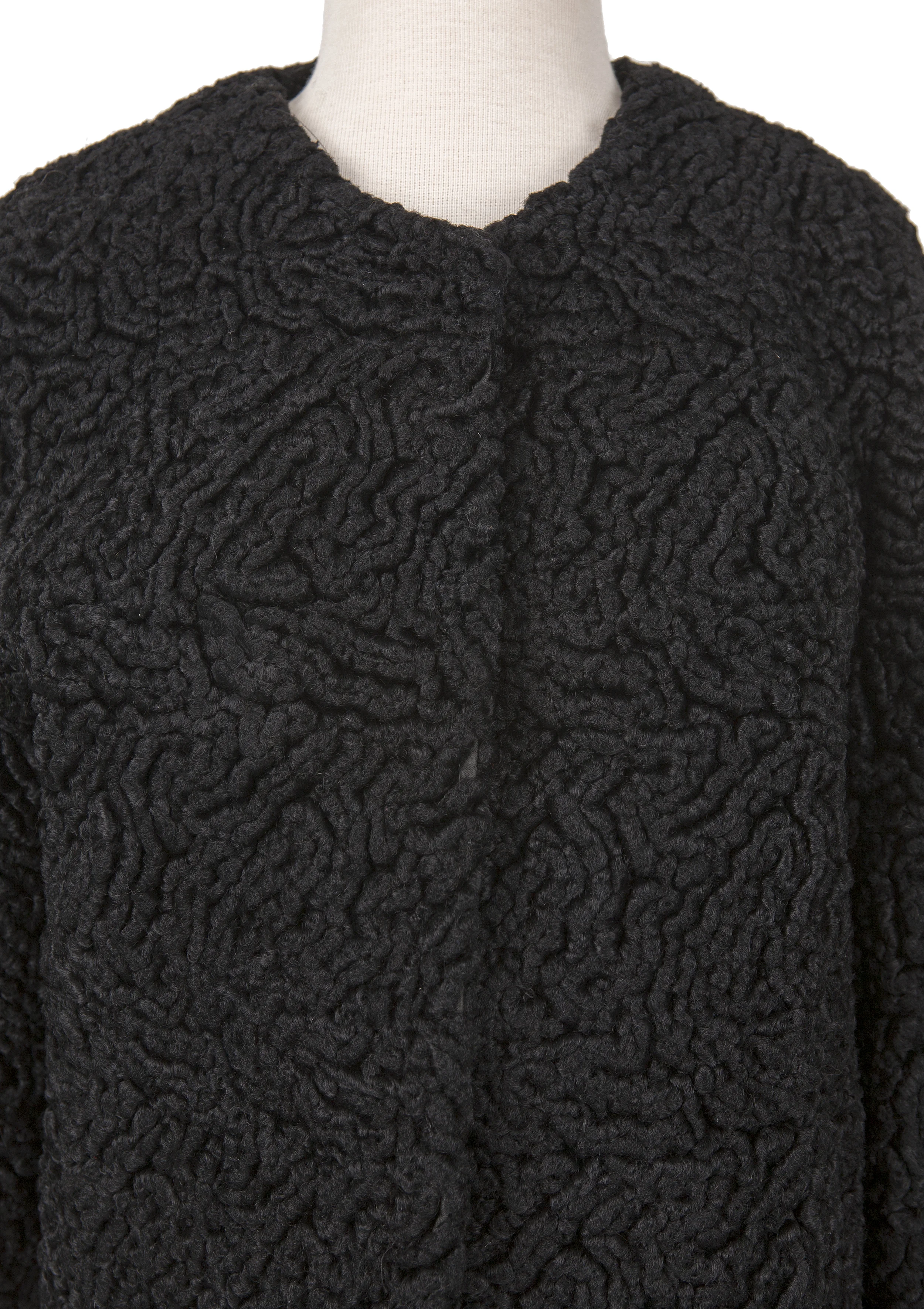 Vegan Karakul Vintage Cape