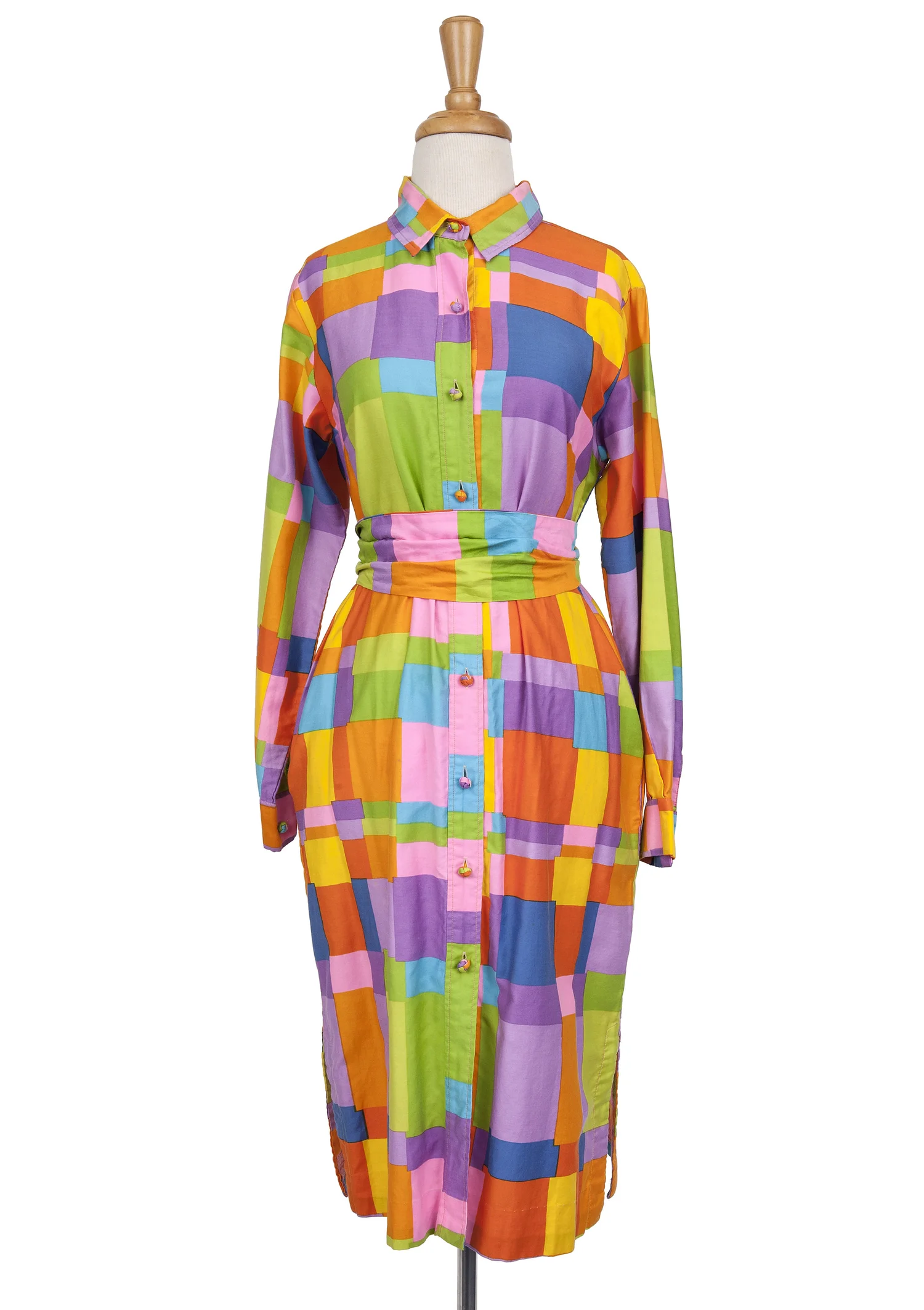 60s 70s fashion women dress Watercolors Double Drop Earring