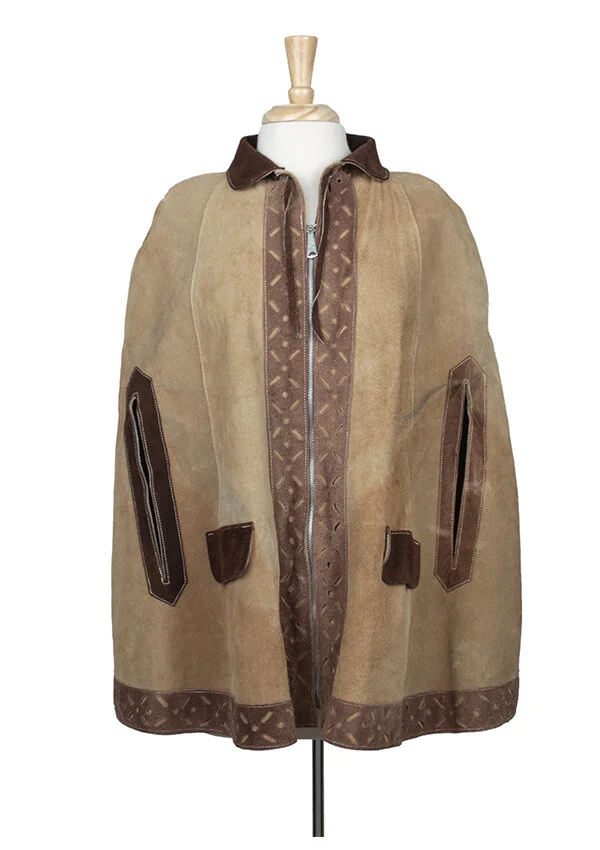Vintage Velasco Suede Poncho — Honeypot Vintage