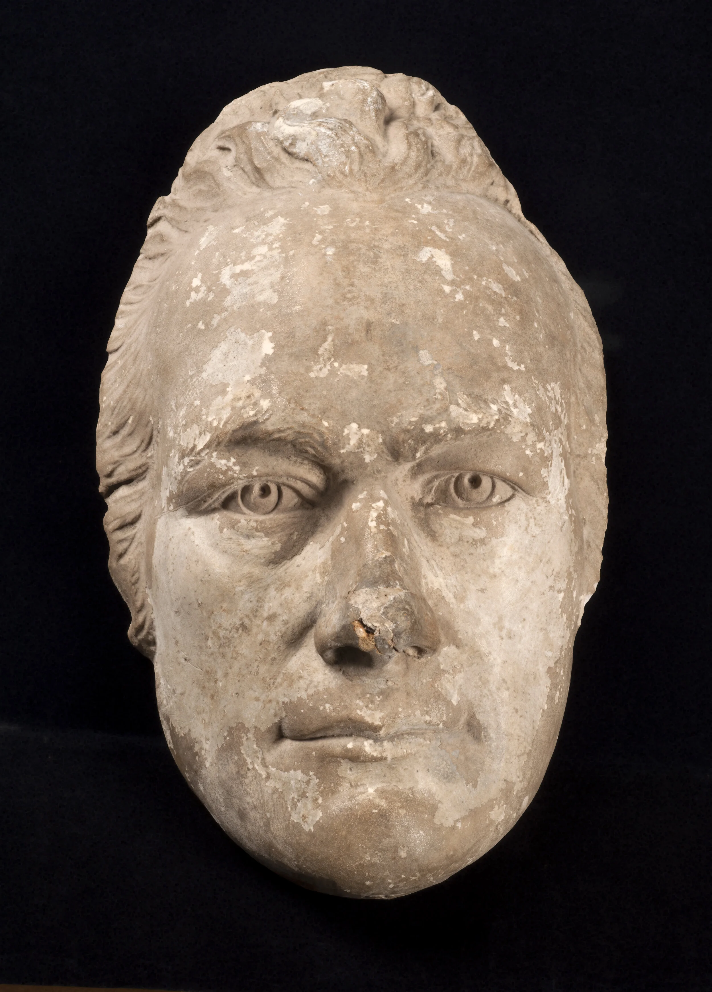 An Evocative Portrait In Plaster Of Alexander Hamilton C1816