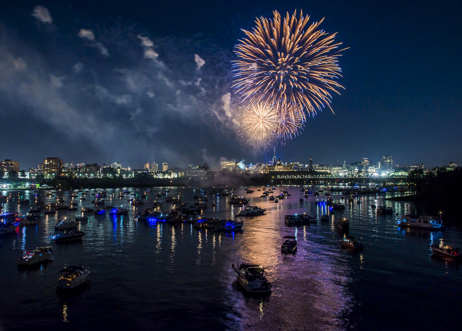  Canada Day fireworks in Ottawa. 2018. 