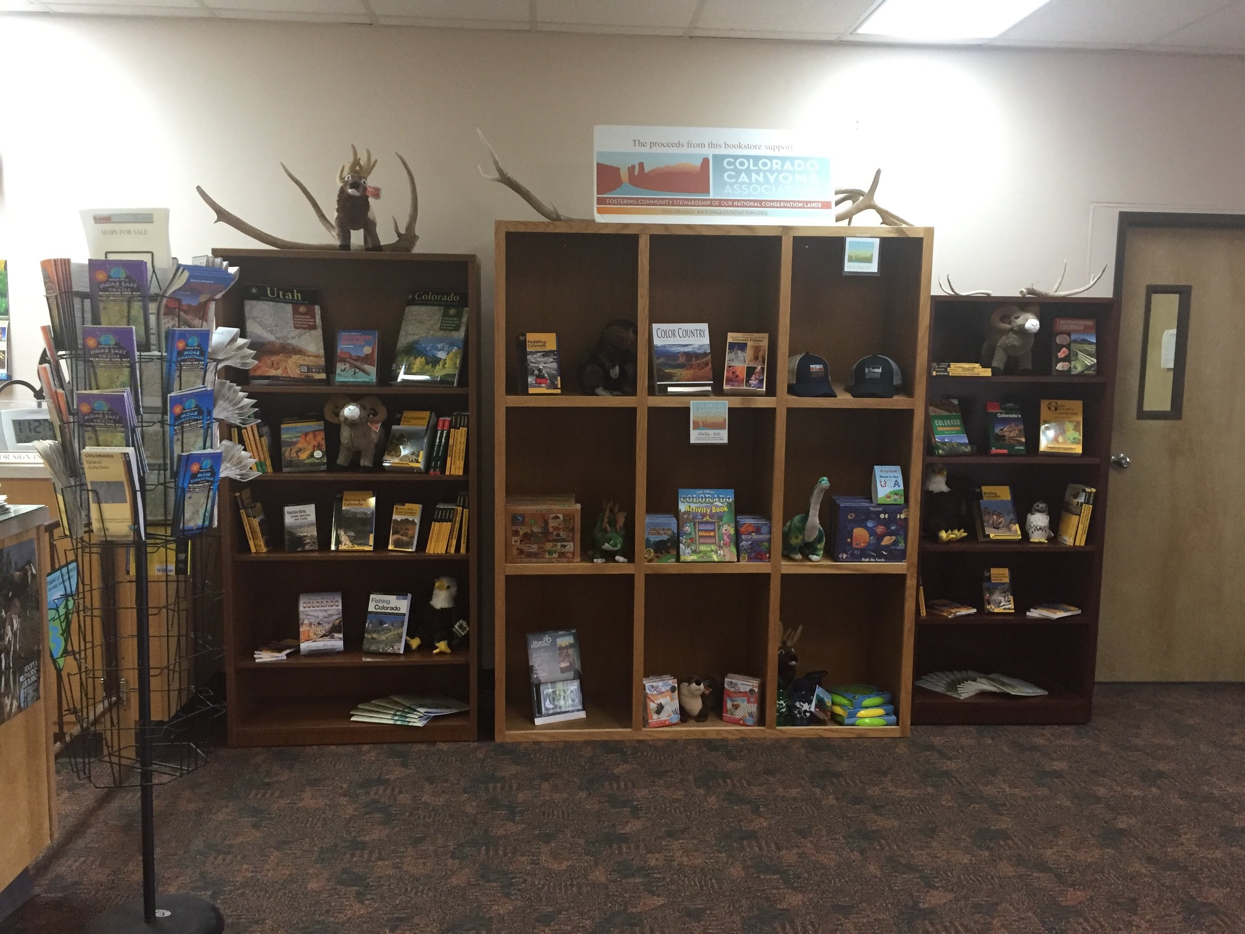Are you in need of a new map or guidebook? What about a cute and fluffy stuffed animal? We have these and so much more at our new and improved bookstore!