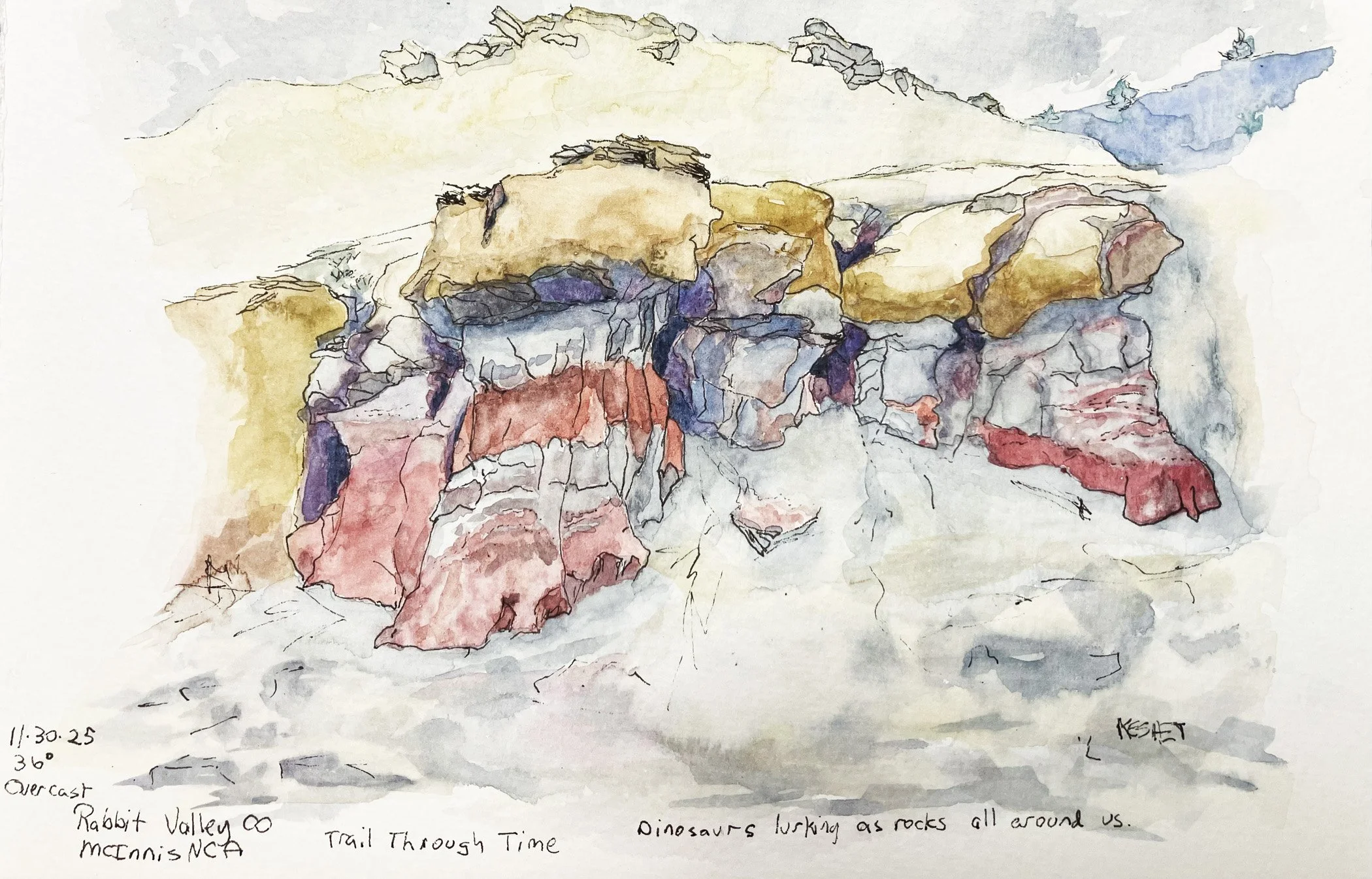 Art Journaling From Nature in Dominguez-Escalante with Cedar Keshet