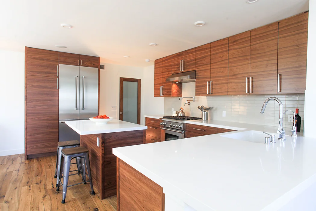 Custom Walnut Kitchen Cabinetry