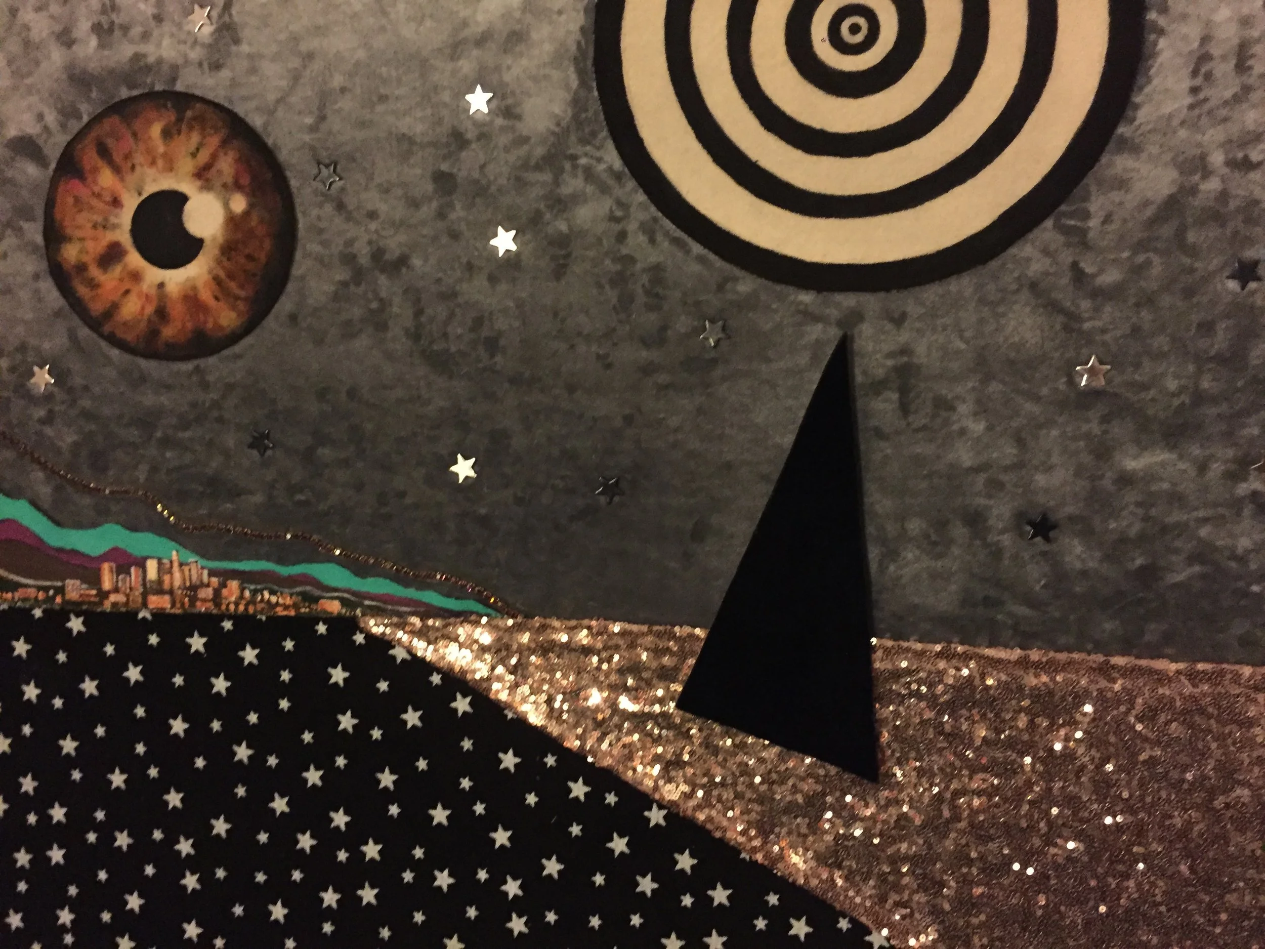 CITY OF STARS mixed media  58"X42"