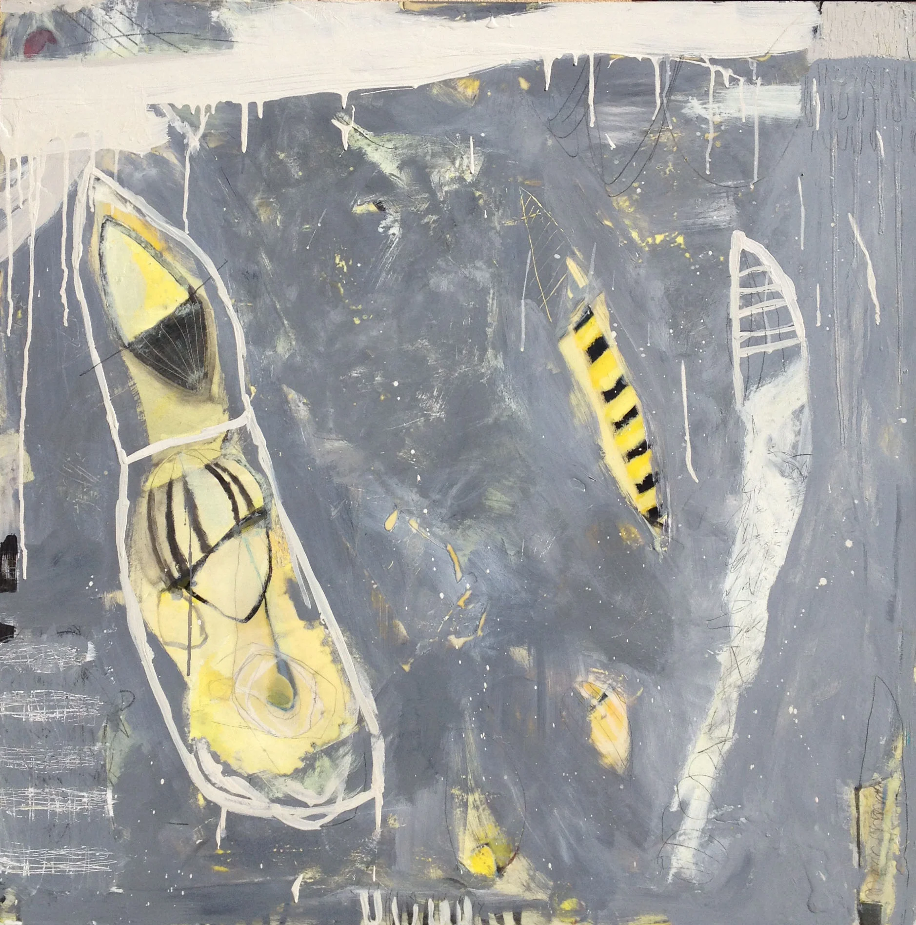 Clean Gray Day 44" x 44"
