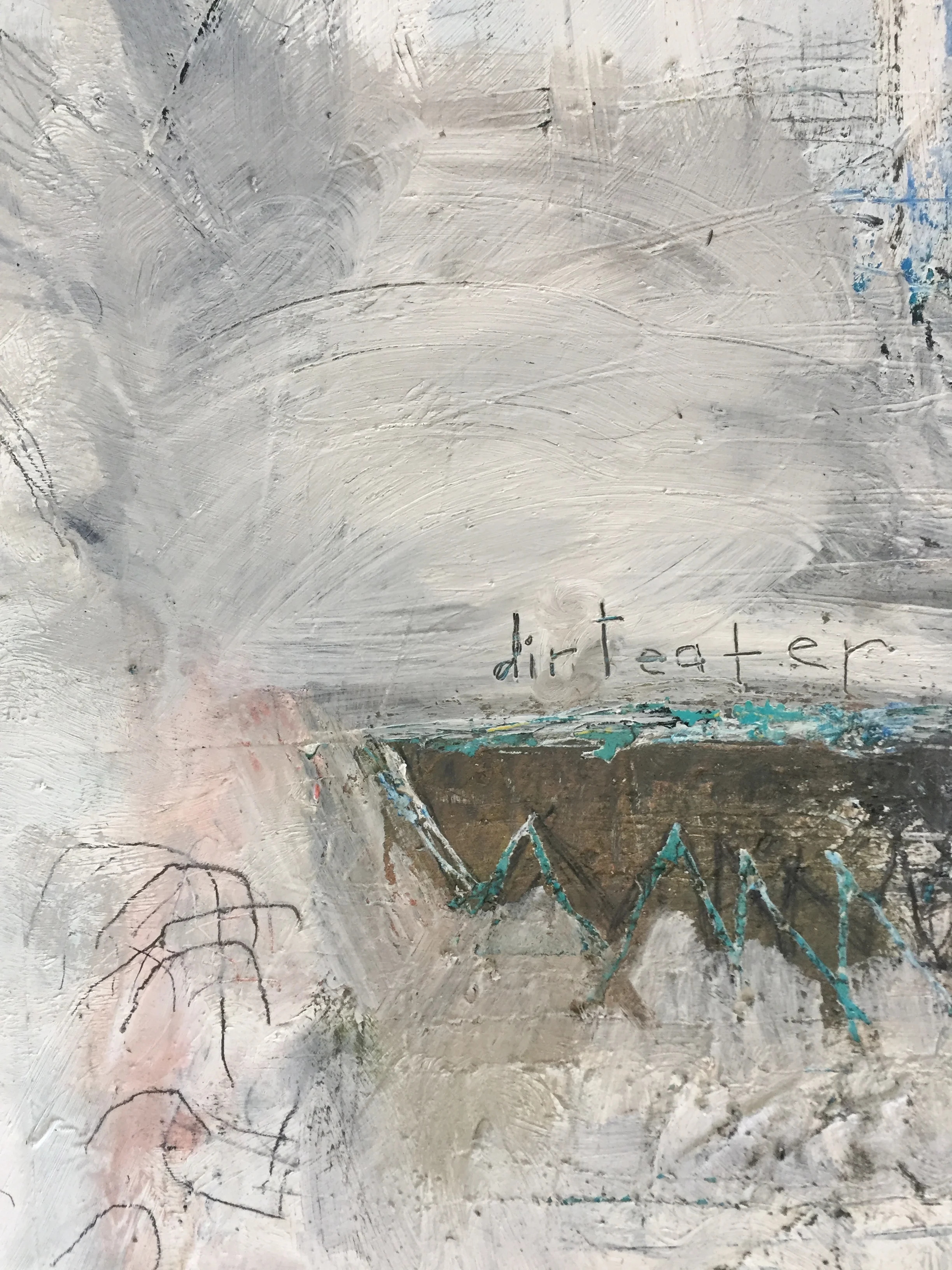 Dirt Eater  22" x 22" (detail) available in studio