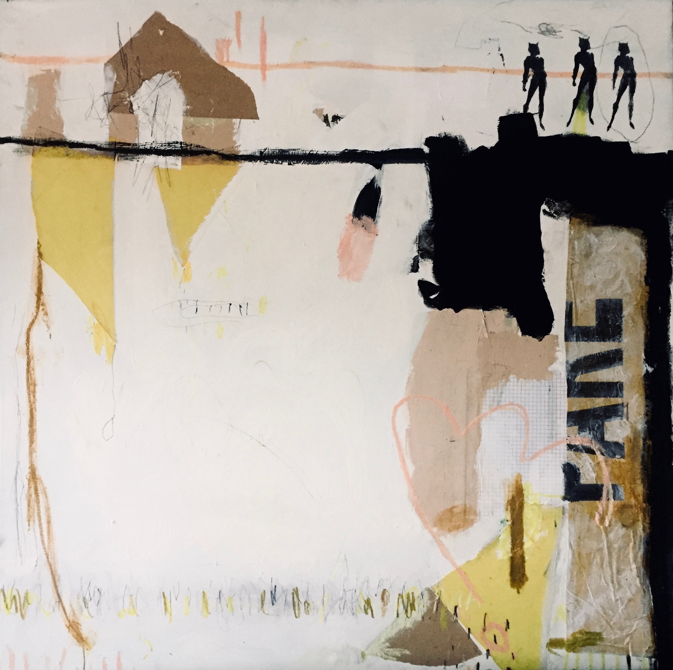 Tricky Kitty #2 34" x 34" available in studio