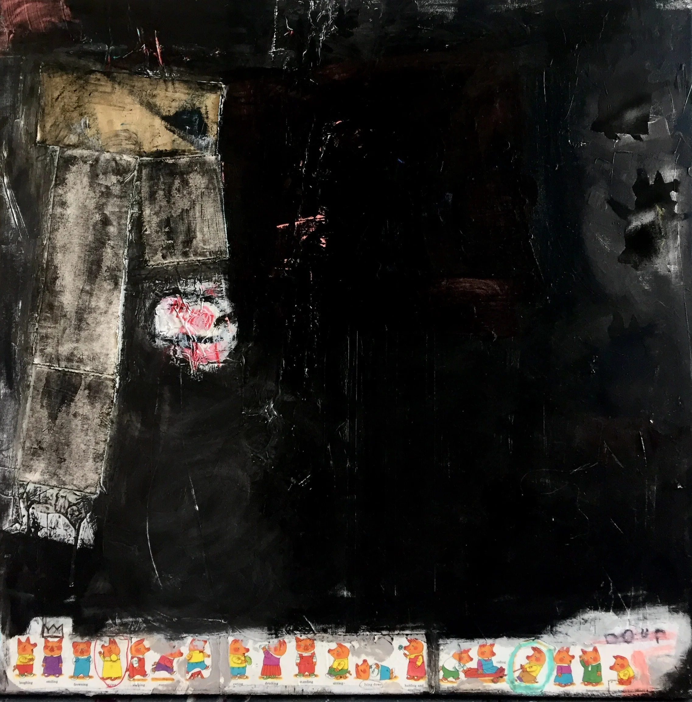 Have a Pure Heart like a Pig 34" x 34"