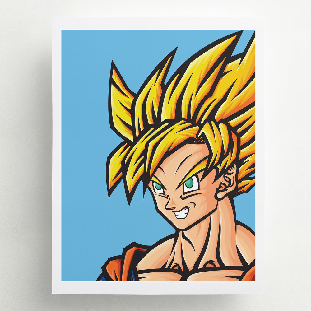 Dragon Ball Son Goku Super Saiyan | Metal Print