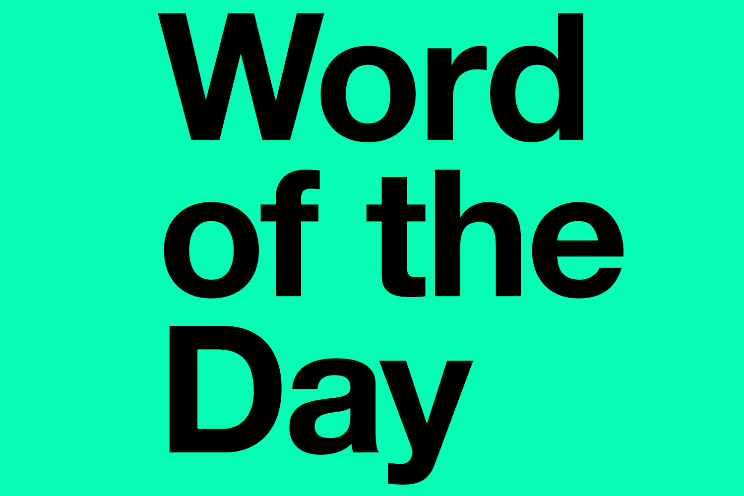 word of the day