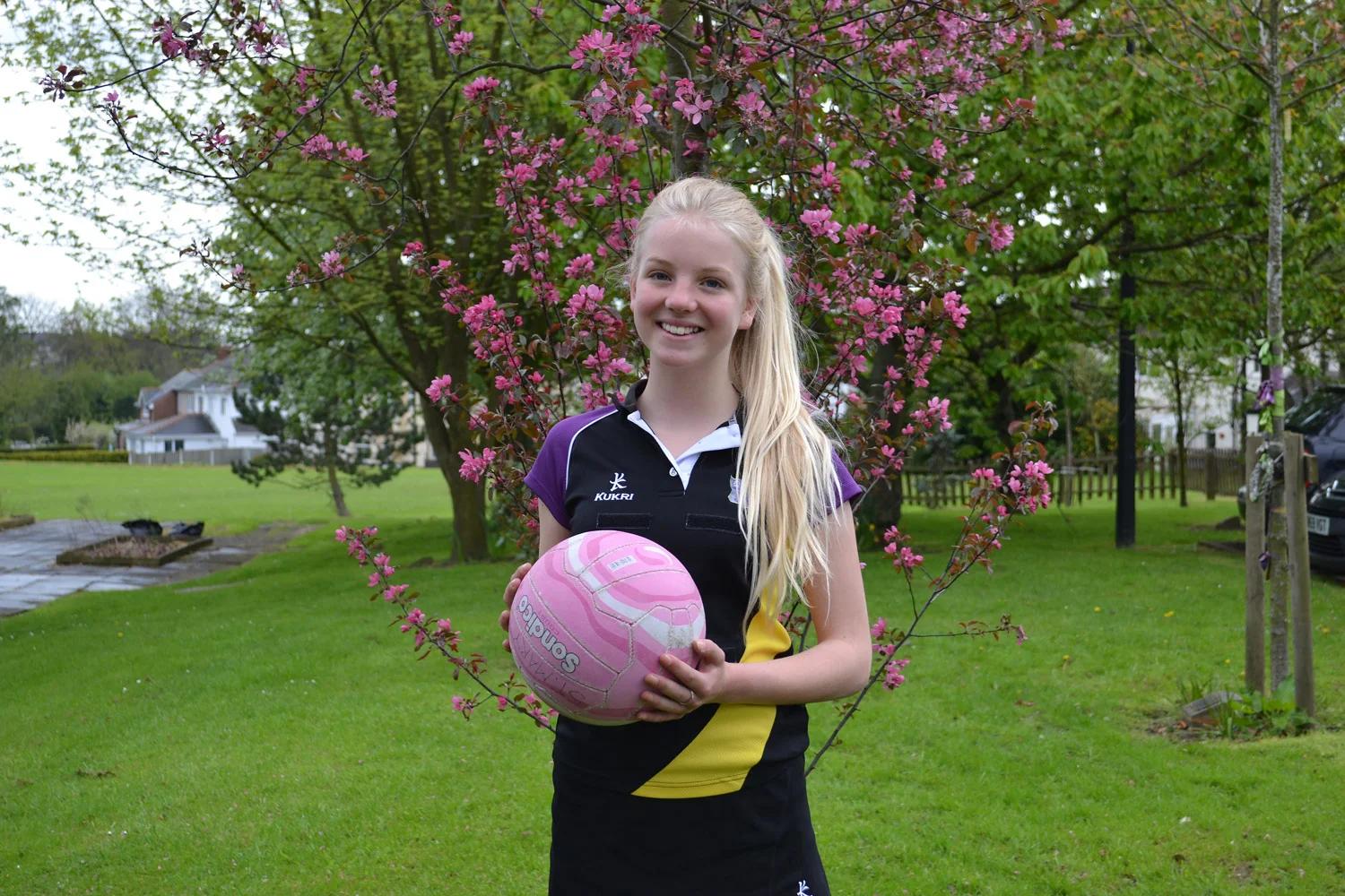 Photo: Netball Honour – Evie Malir, St. Mary's Menston Memorial Garden, 7 May 2015