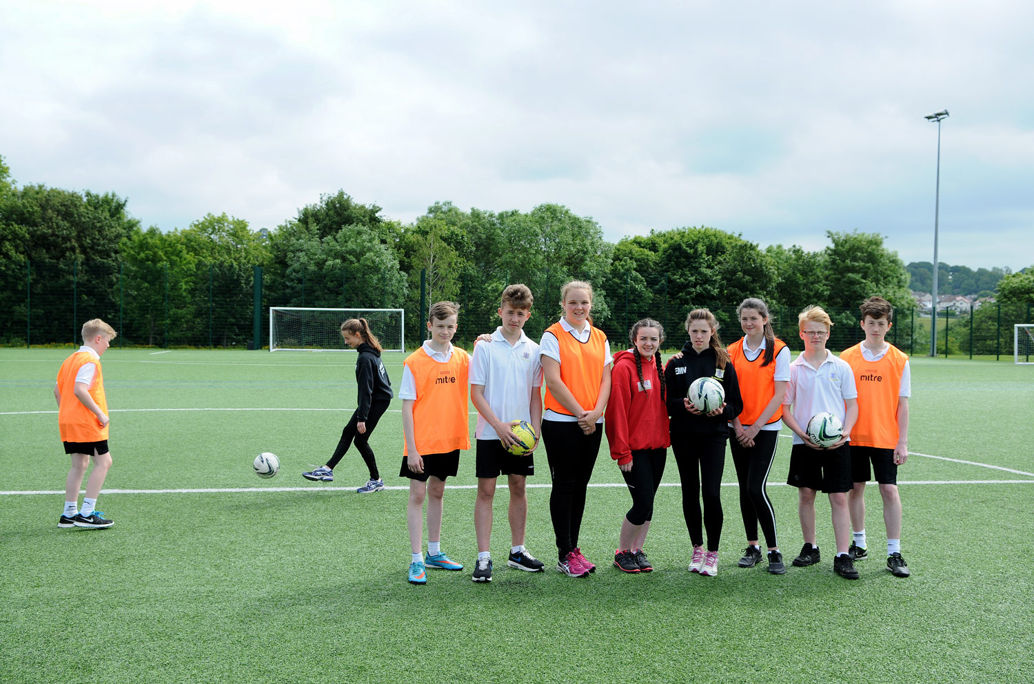St. Mary's pupils enjoy using the pitch during their PE lessons.