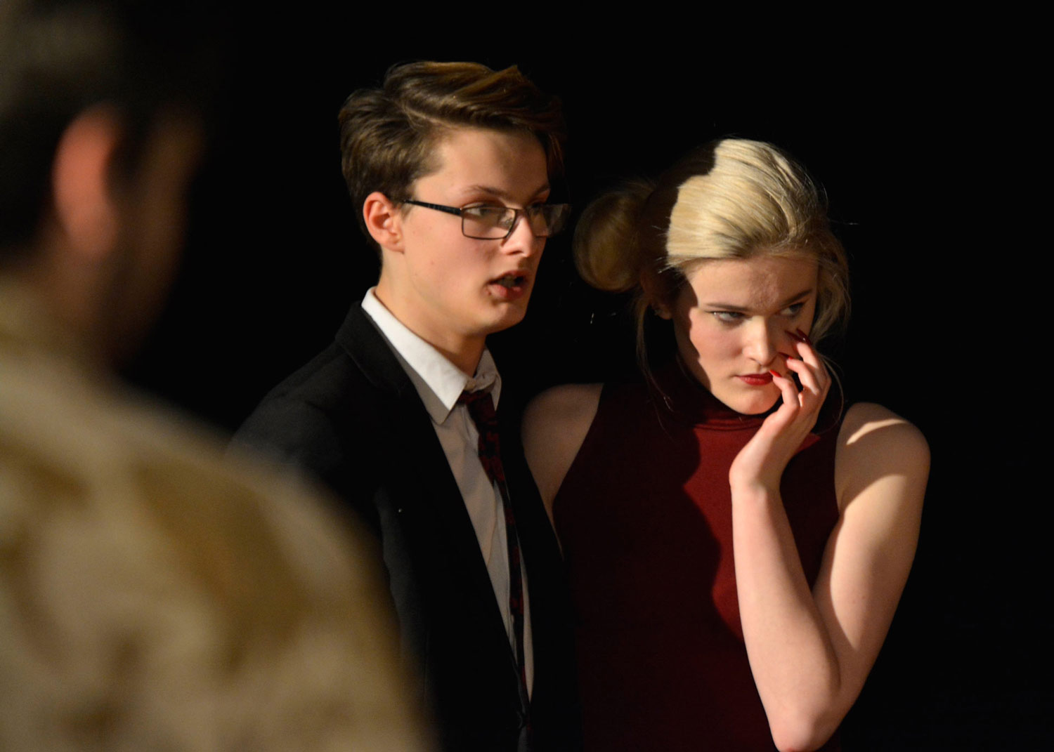 Photo: Macbeth (George Bilenko) and Lady Macbeth (Millie Malir)